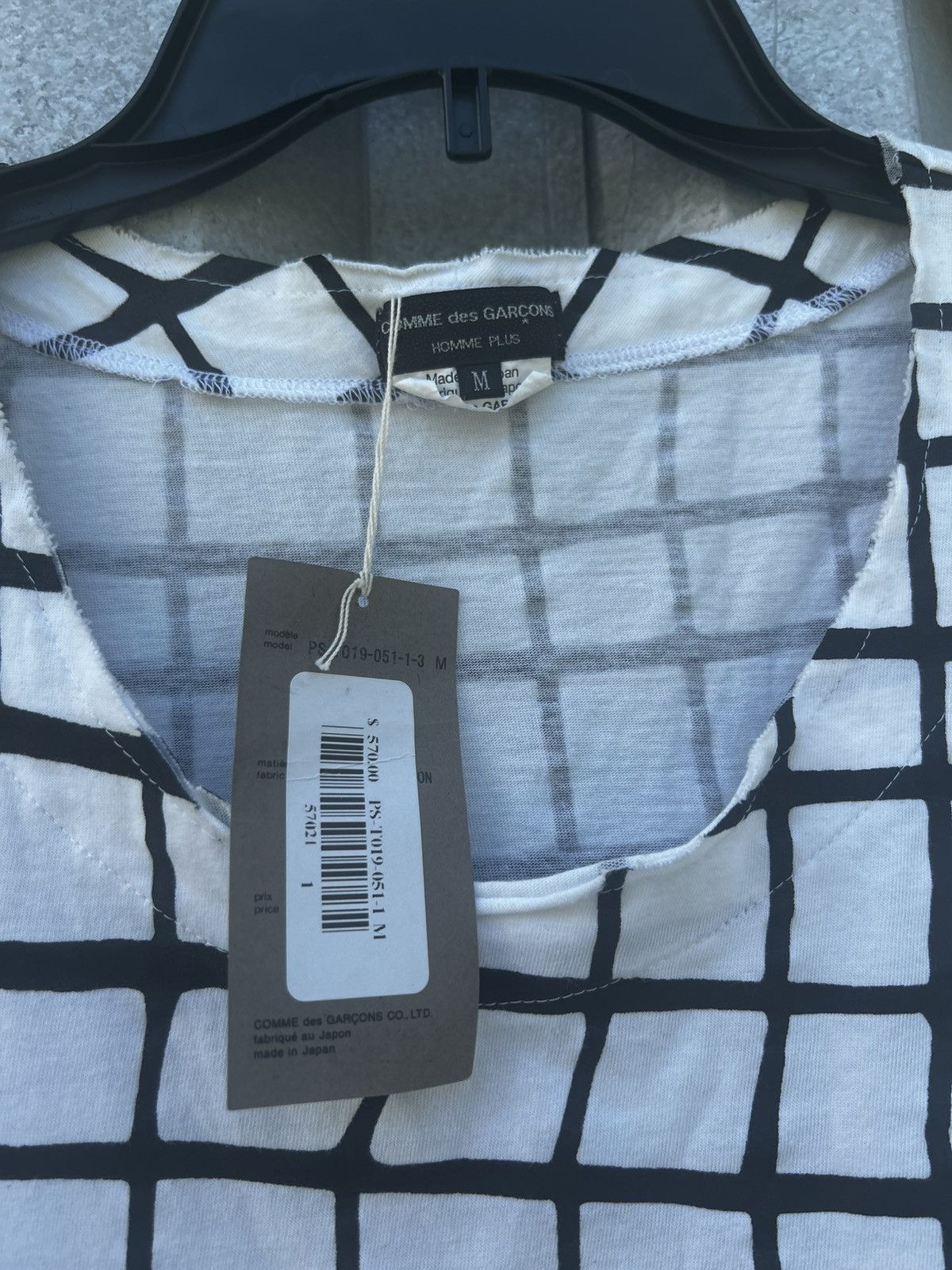 Comme des Garcons Homme Plus comme des garçons homme plus stripped illusion t-shirt Size US M / EU 48-50 / 2 - 2 Thumbnail