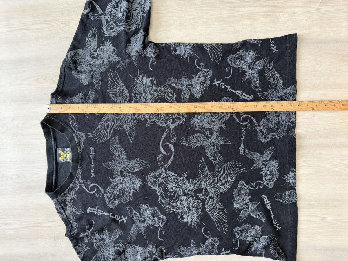 Vintage Avirex Sleeve Japan Dragon Eagle Black AOP Thermal Sz 2X Size US XXL / EU 58 / 5 - 4 Thumbnail
