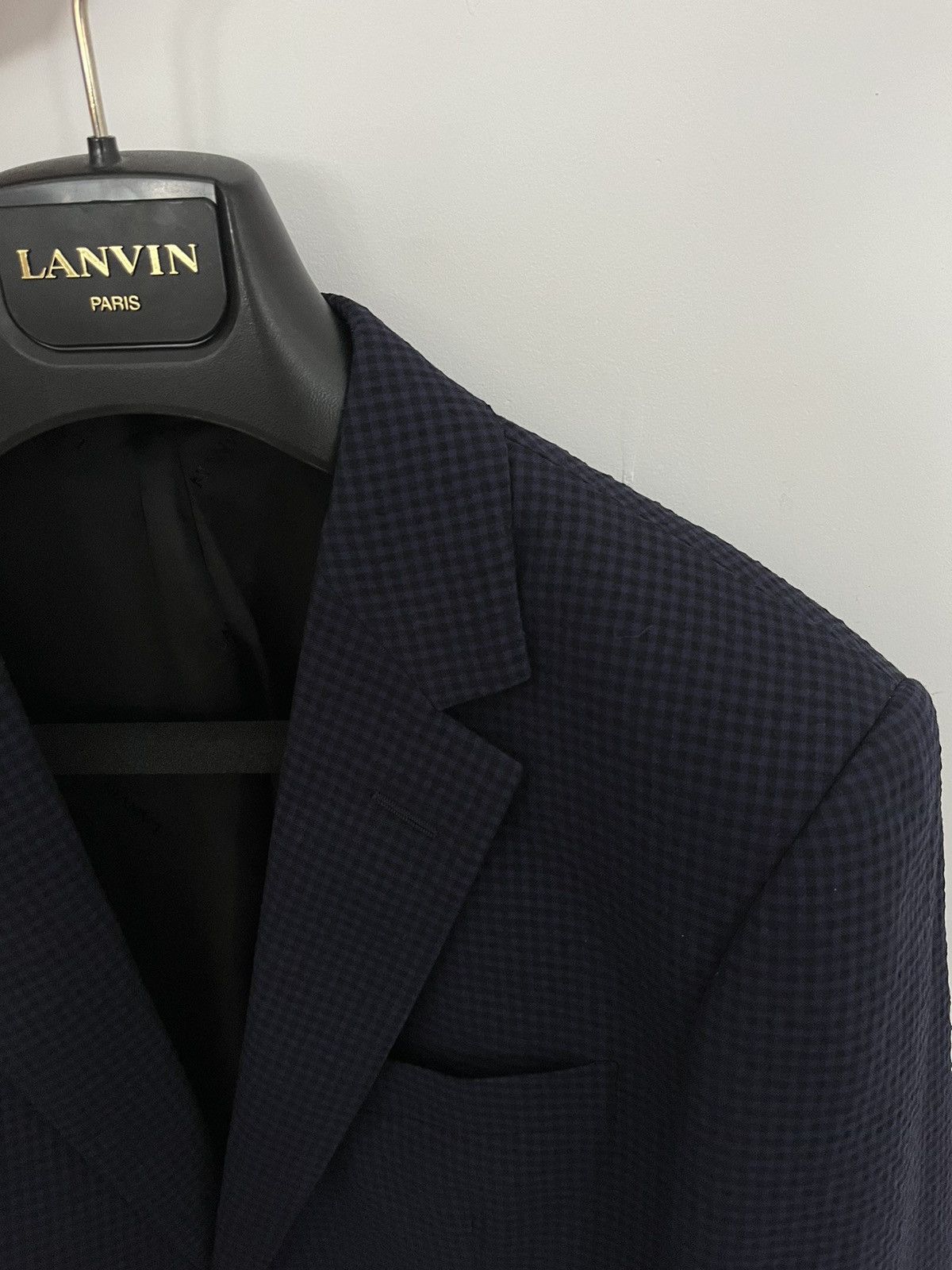 Lanvin Lanvin seersucker gingham jacket Size 42R - 1 Thumbnail