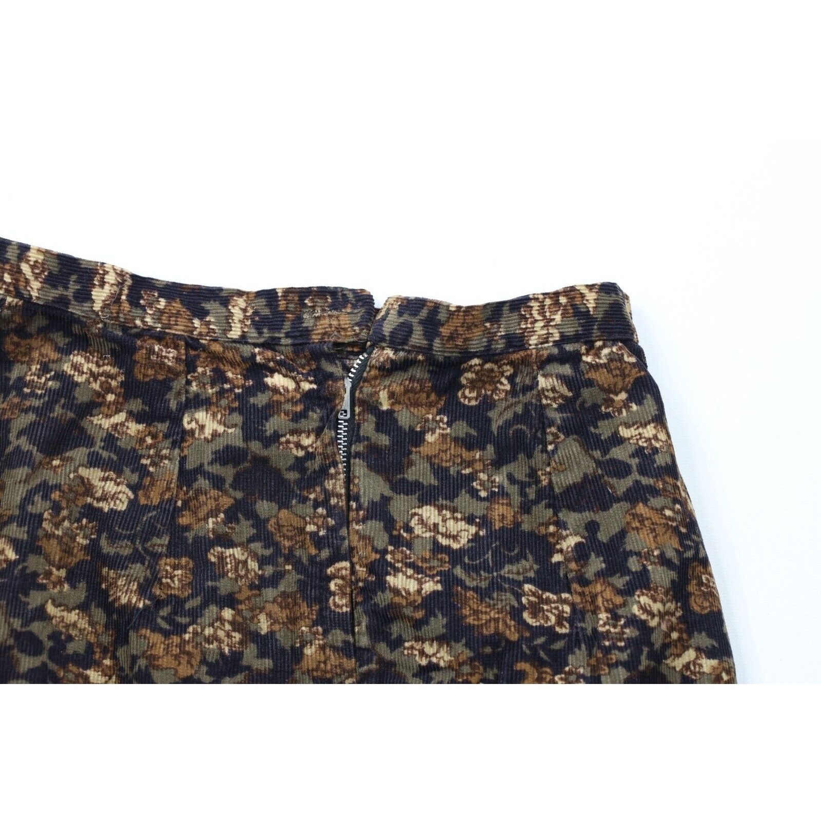 Vintage Vintage 60s 70s Mid Century Modern MCM Flower Corduroy Skirt Size 24" / US 00 / IT 34 - 7 Thumbnail