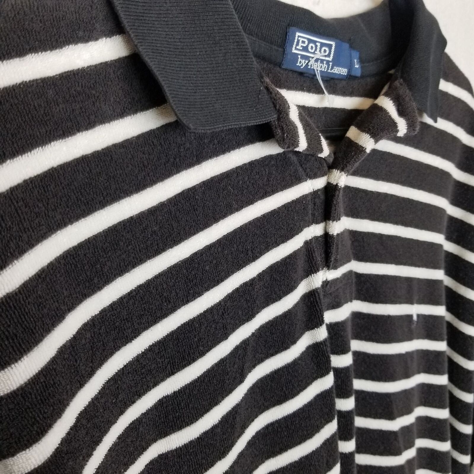 Polo Ralph Lauren Polo Ralph Lauren Mens Striped Polo Shirt L Stretch Classic Size US L / EU 52-54 / 3 - 5 Thumbnail