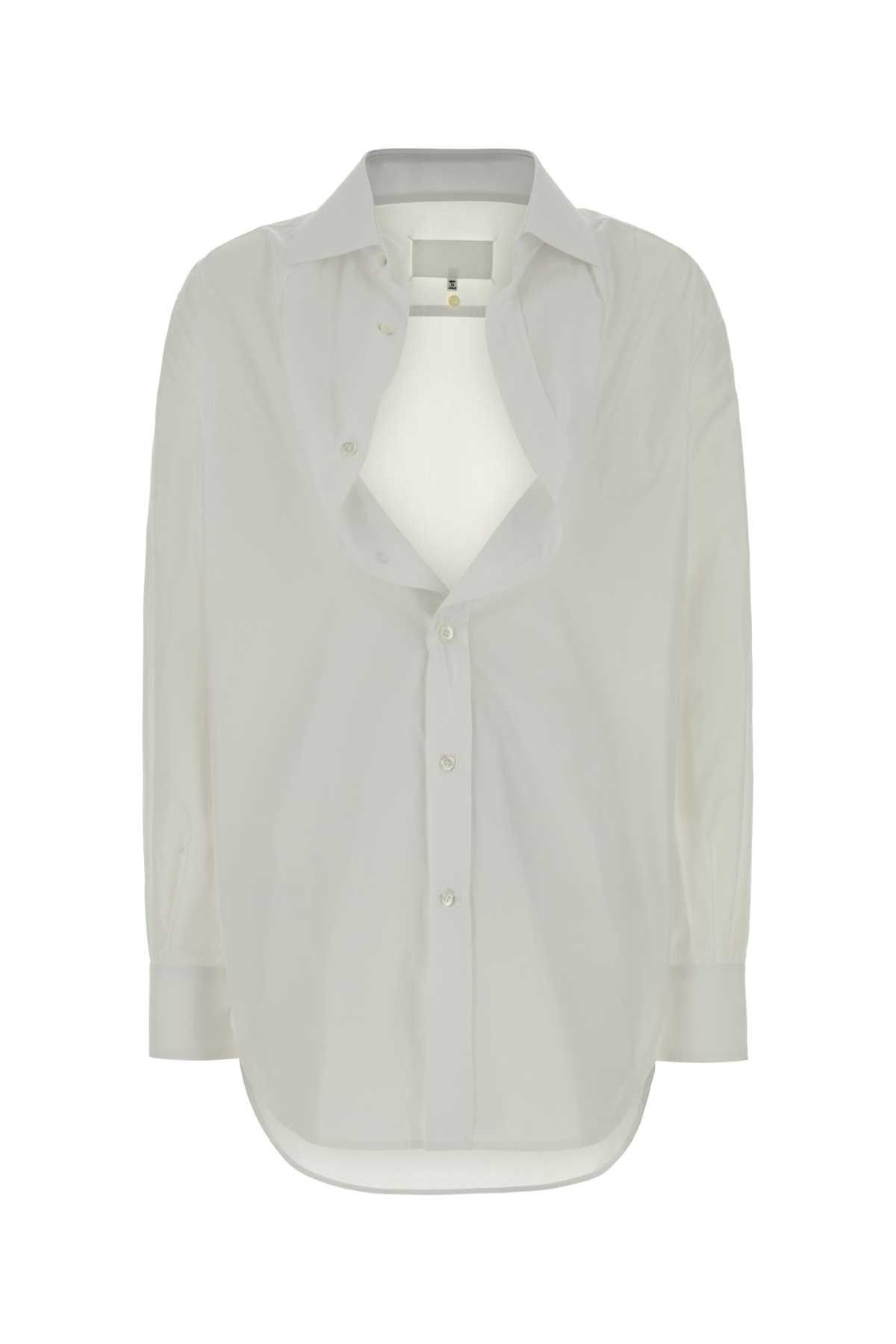 Maison Margiela White Poplin Shirt Size M / US 6-8 / IT 42-44 - 1 Thumbnail