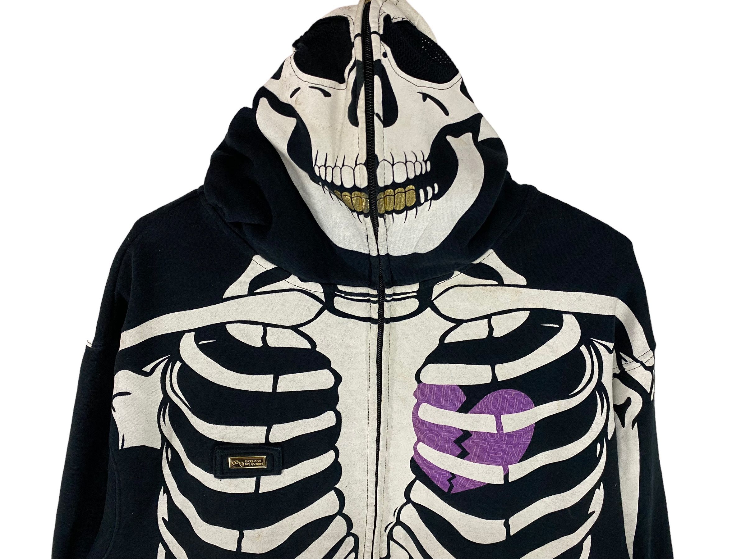 LRG × Vintage 2000s Lrg dead serious skeleton hoodie glow in the dark Size US L / EU 52-54 / 3 - 4 Thumbnail