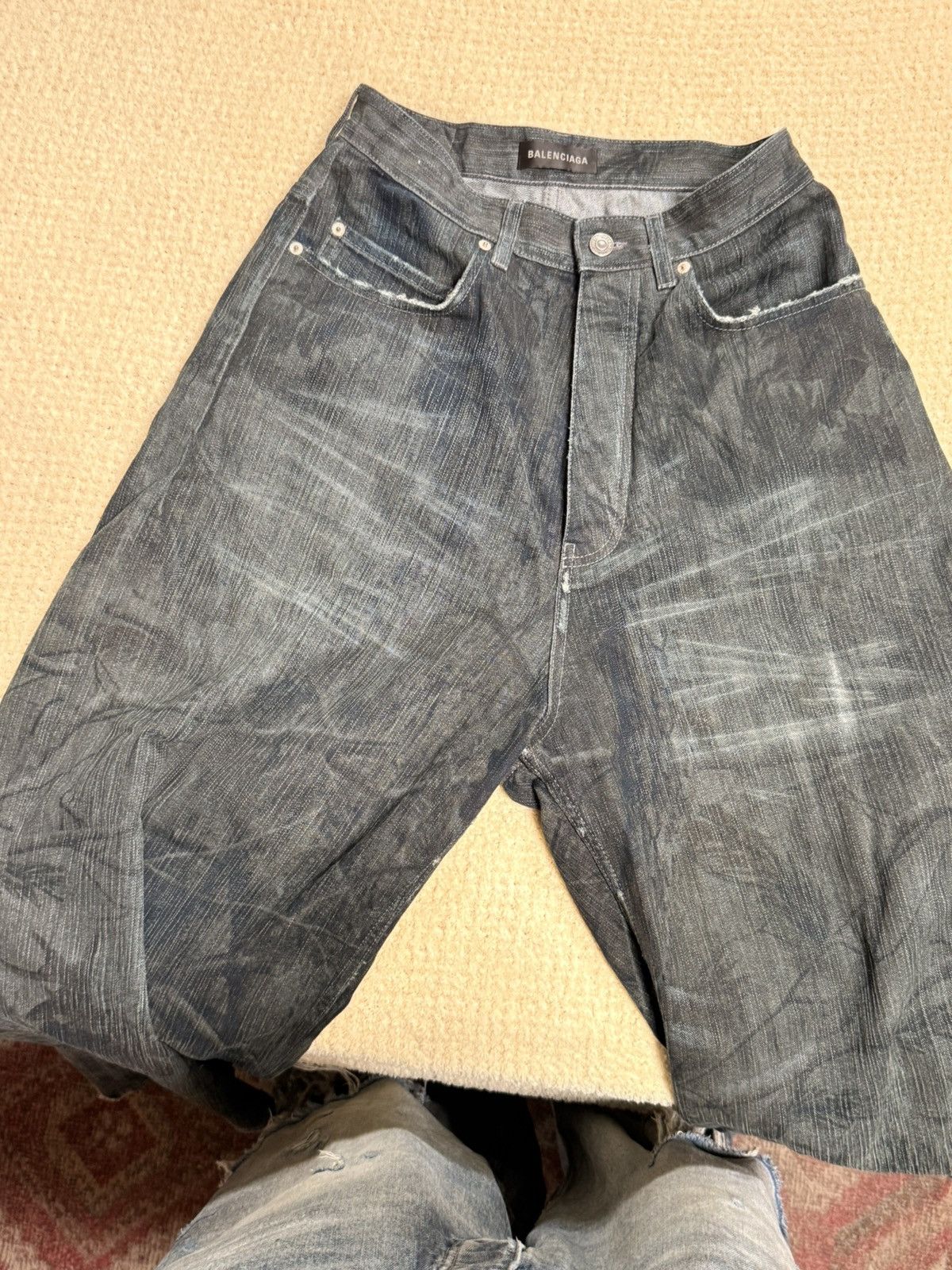 Balenciaga Balenciaga Baggy Finish Feuillage camo brown Denim Jeans Size US 30 / EU 46 - 12 Thumbnail