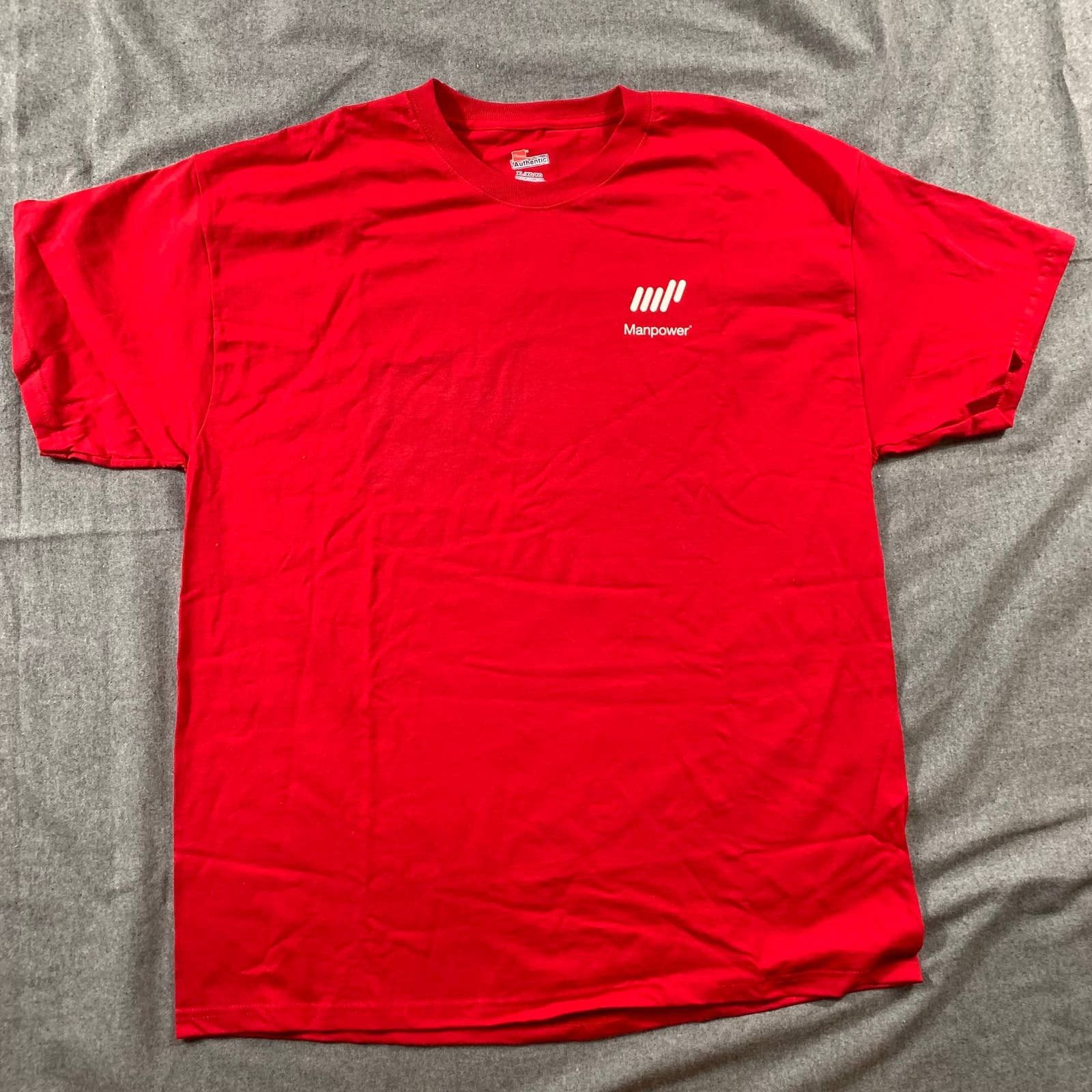 Hanes Hanes Shirt Adult Extra Large Man Power Red Size US XL / EU 56 / 4 - 1 Thumbnail