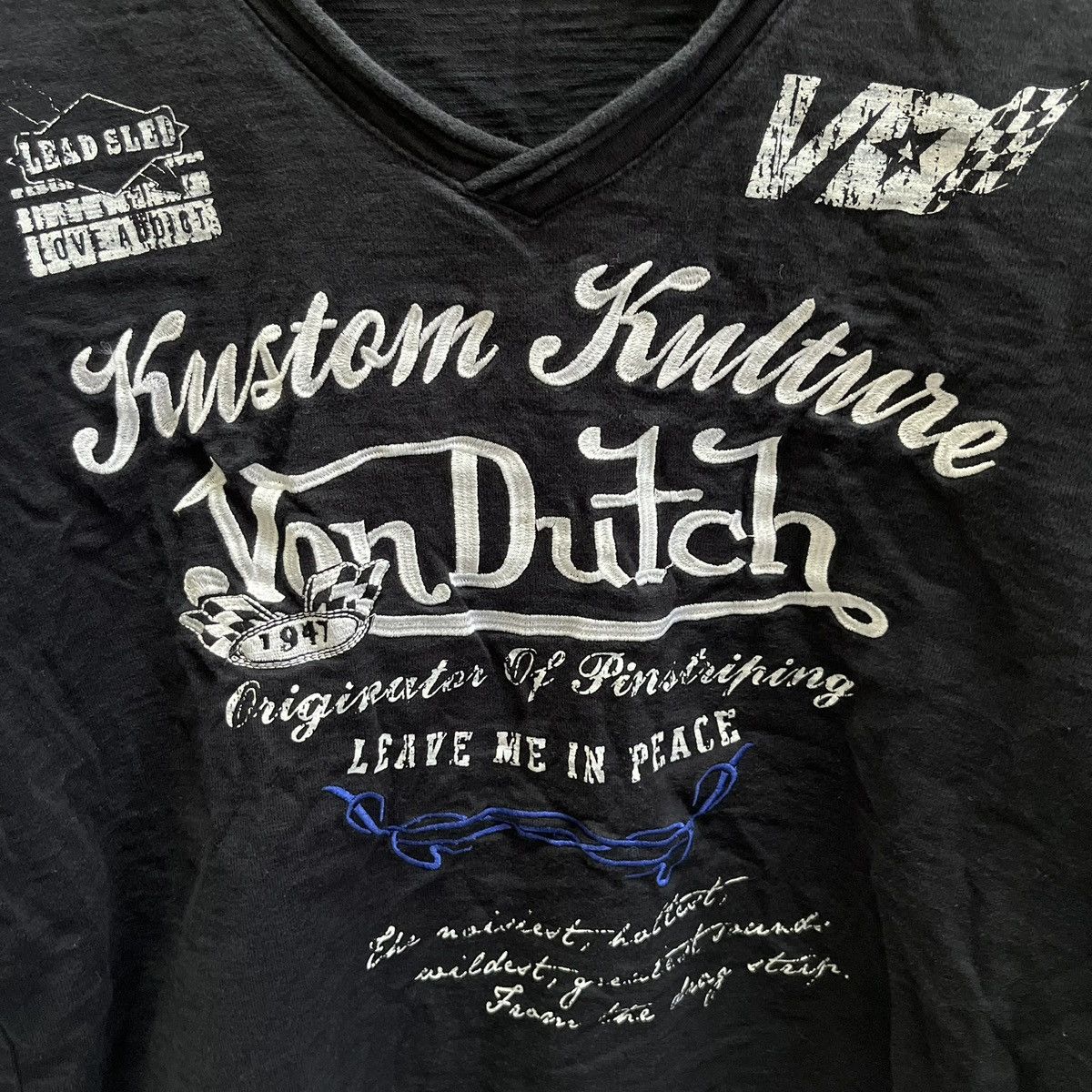 Von Dutch Rare Vintage Von Dutch Kustom Kulture Tees Size US XS / EU 42 / 0 - 4 Thumbnail