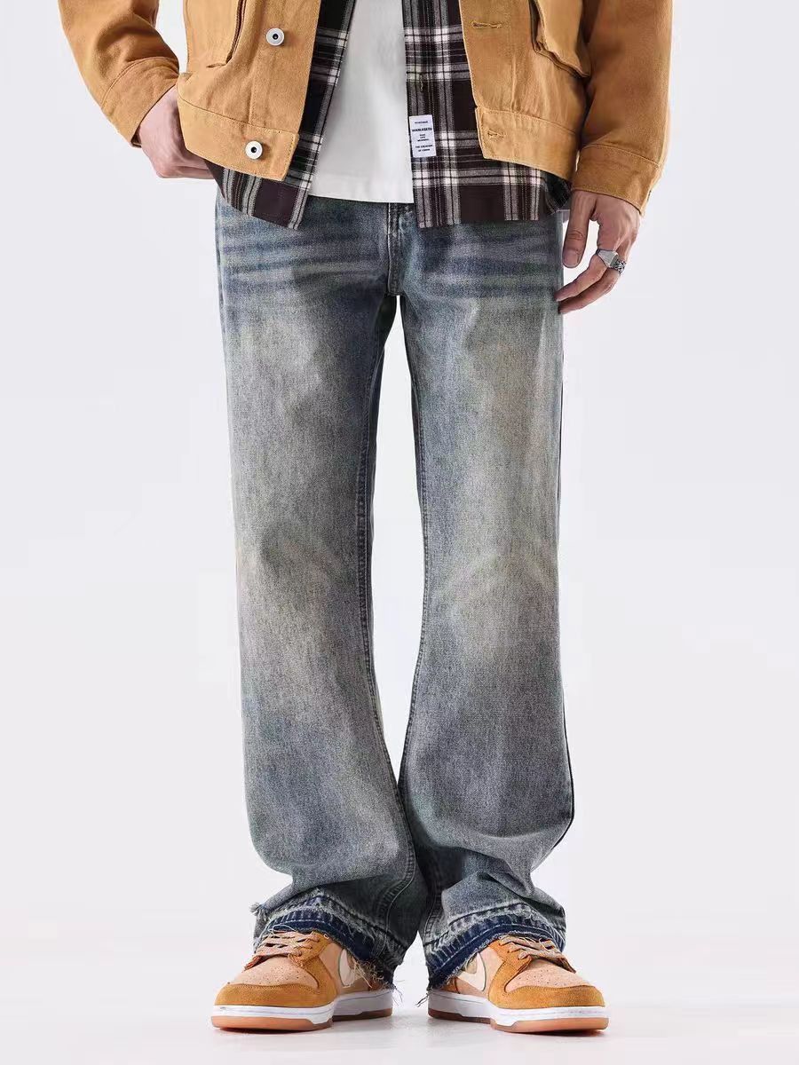 Japanese Brand × Jean Micro Flare All-Purpose Heavy Wash Vintage Loose Fit Jeans Size US 34 / EU 50 - 2 Thumbnail