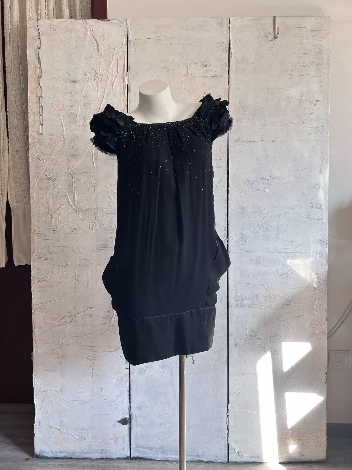 Lanvin LANVIN Vintage Square Neck Silk Dress Size XS / US 0-2 / IT 36-38 - 1 Thumbnail