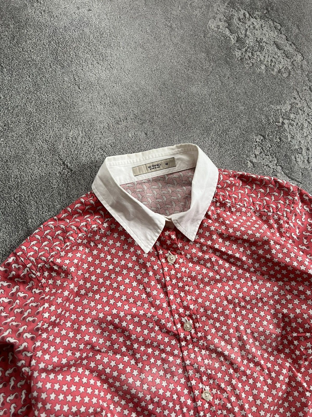 Etro Etro Pink Printed Button Shirt Long Sleeve Shirt Top Size 42 Size M / US 6-8 / IT 42-44 - 5 Thumbnail