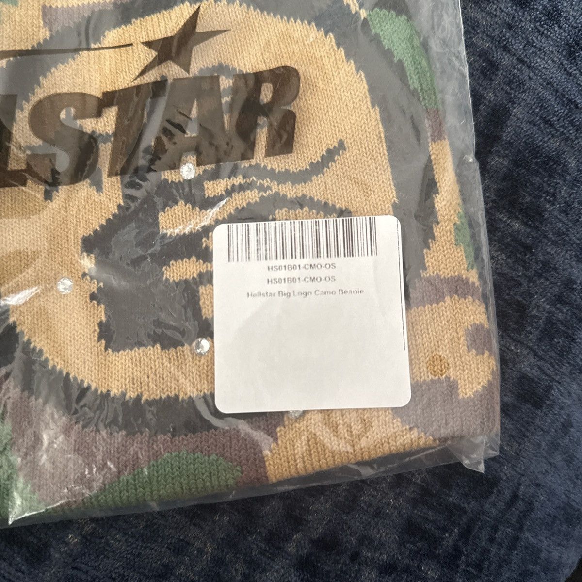 HELLSTAR HELLSTAR CAMO RHINESTONE BEANIE (CAP 11-COMPLEXCON RELEASE) Size ONE SIZE - 3 Thumbnail