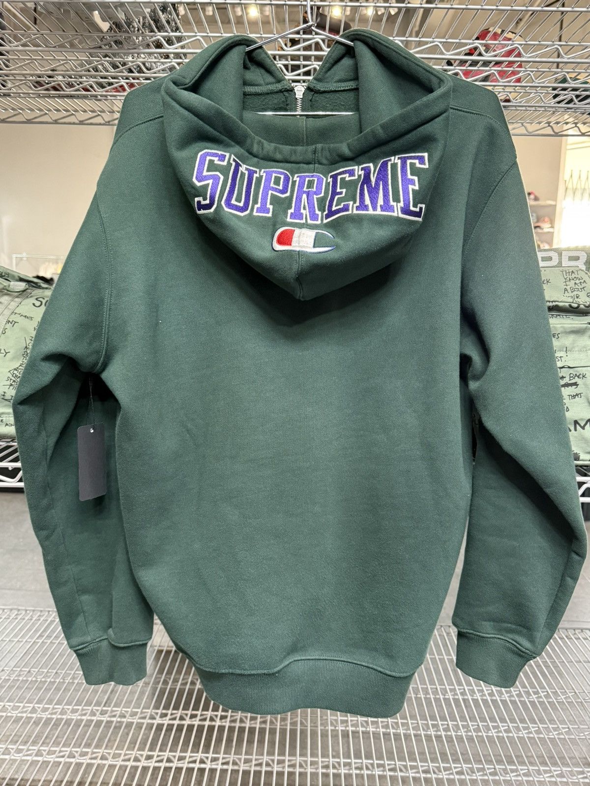 Champion × Supreme SUPREME X CHAMPION HOODIE ARC LOGO ZIP UP SIZE XL Size US XL / EU 56 / 4 - 6 Thumbnail