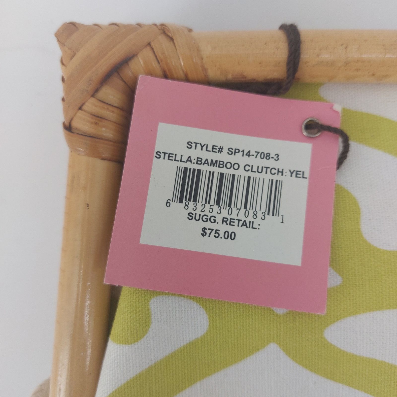Other Donna Dixon Lime Green Clutch Bamboo Magnetic Bag Size ONE SIZE - 3 Thumbnail