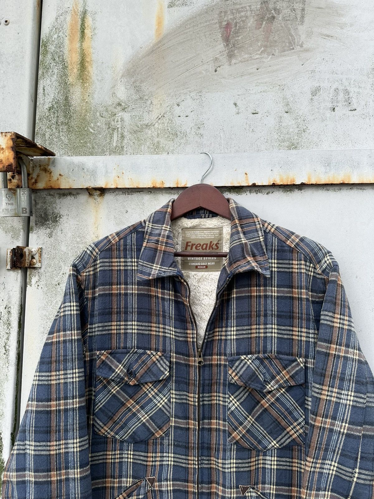 Vintage 👹Vintage Freaks Fleece Lined Flannel Jacket Size US M / EU 48-50 / 2 - 4 Thumbnail