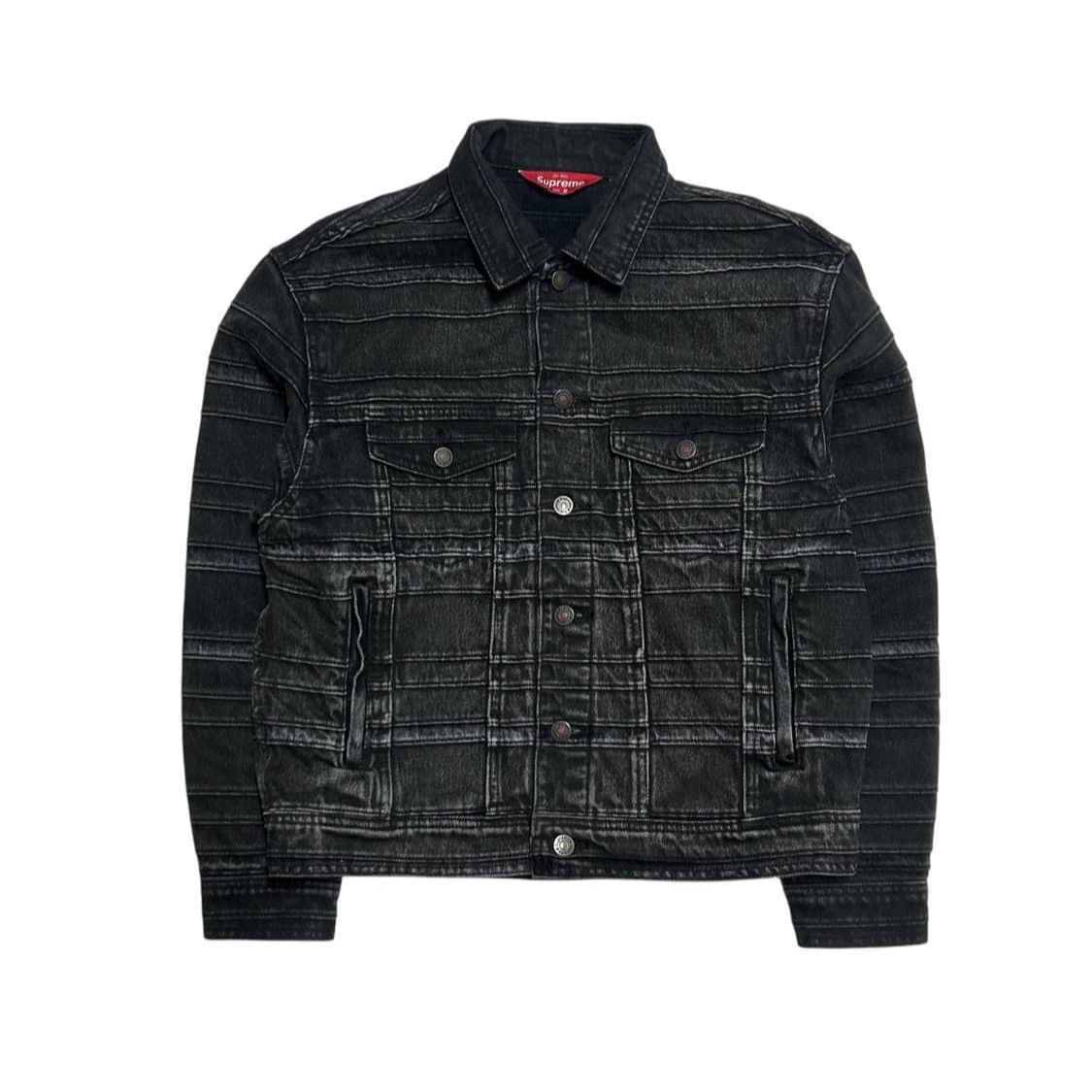 Supreme Supreme Layered Black Denim Jacket Size US S / EU 44-46 / 1 - 1 Thumbnail
