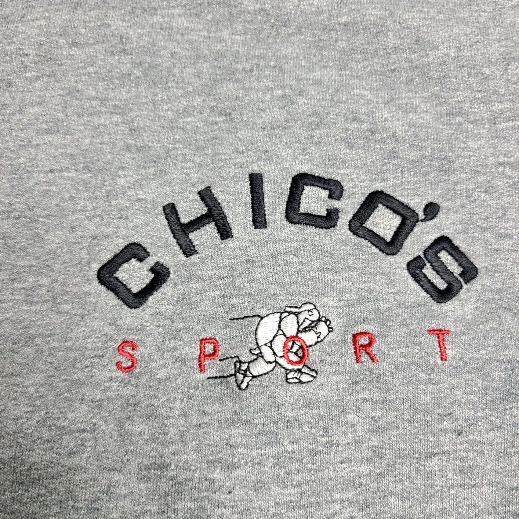 Vintage VINTAGE Chico’s Design Sport Sweatshirt Pullover Cotton Embroidered 90s Size 1 Women Gray Mens Womens Boys Girls Size XS / US 0-2 / IT 36-38 - 2 Thumbnail
