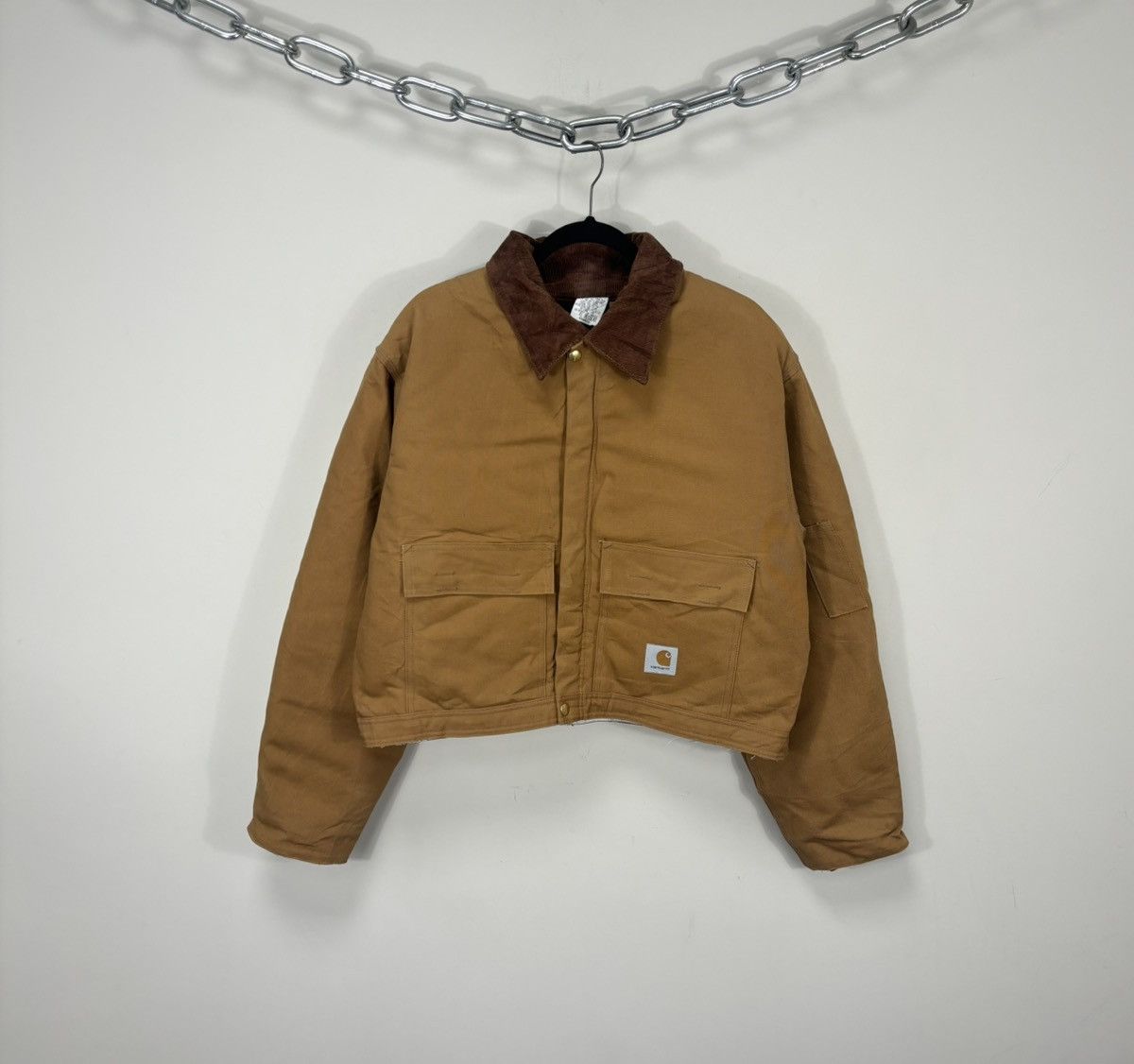 80s Carhartt Cropped Work Jacket ブラウン 80s Carhartt Cropped Work Jacket ブラウン