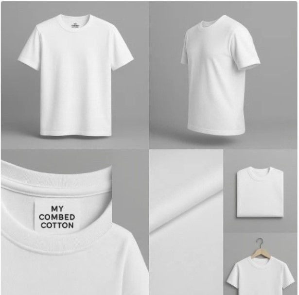 Other Basic Soft Hand Made T-Shirt 100% combed cotton T-Shirt Size XL / US 12-14 / IT 48-50 - 1 Thumbnail