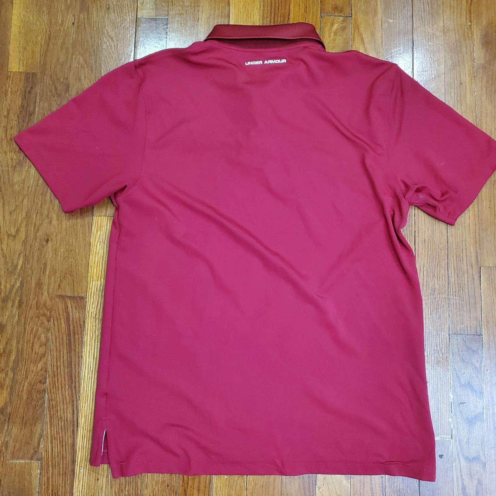 Under Armour Under Armour Polo Shirt Mens L Red HeatGear Loose Fit Golf Top Athletic Ball Cap? Size US L / EU 52-54 / 3 - 6 Thumbnail