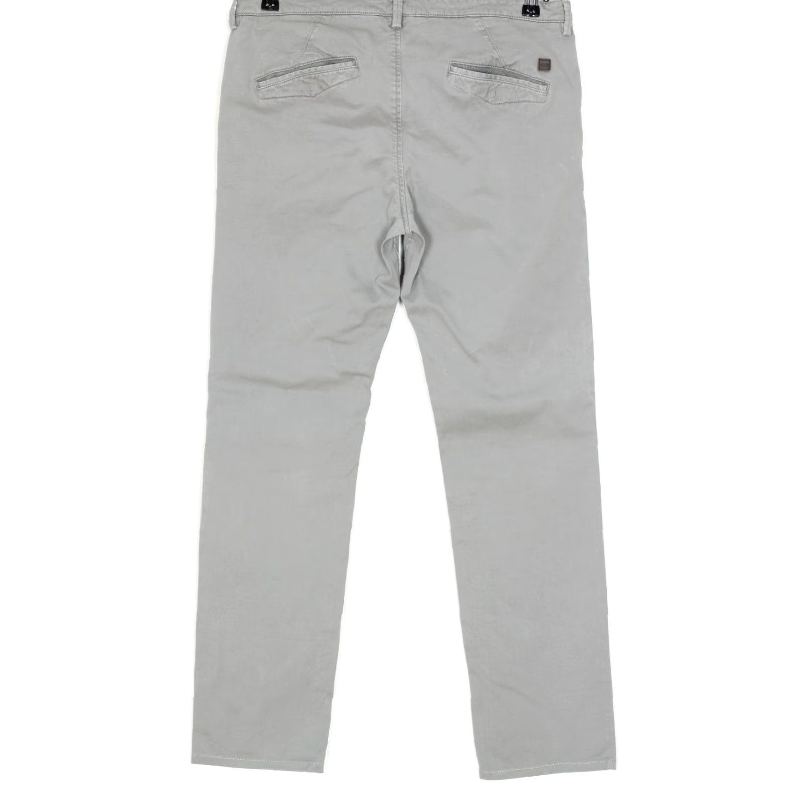 Hugo Boss HUGO BOSS Slim Chino Pants Trousers Men Size 50 34R / L30" Grey Cotton Elastane Stretch Casual VINTAGE? Size US 34 / EU 50 - 2 Thumbnail
