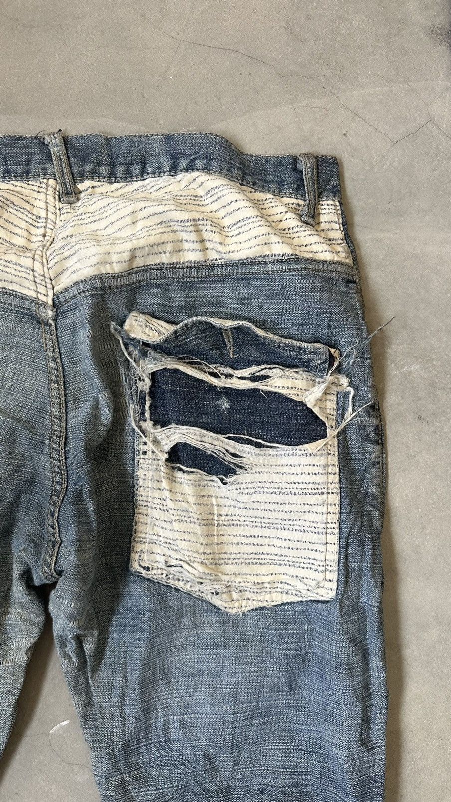 Japanese Brand WILD KHAKIS DISTRESSED DENIM PANT Size US 34 / EU 50 - 12 Thumbnail