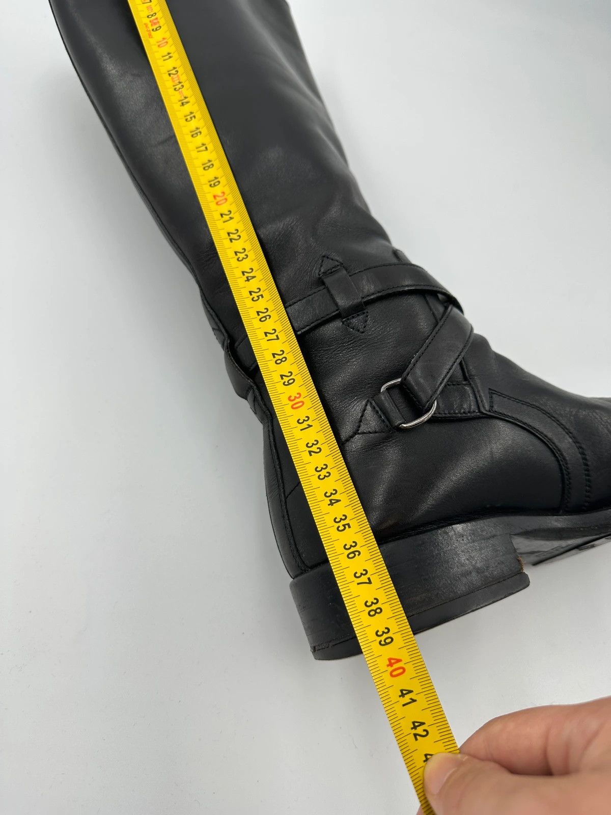 Prada Prada Milano Early 00’s Black Leather High Belted Boots Size US 7 / IT 37 - 16 Thumbnail
