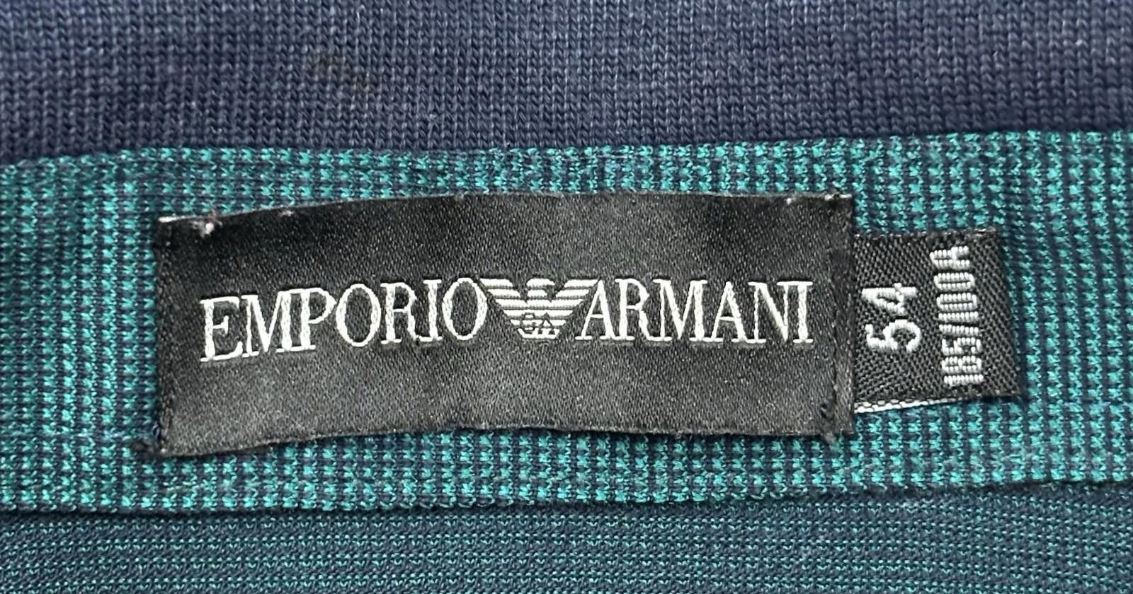 Armani Emporio Armani Polo Shirt Mens Medium Pocket Eagle Green Size US M / EU 48-50 / 2 - 2 Thumbnail