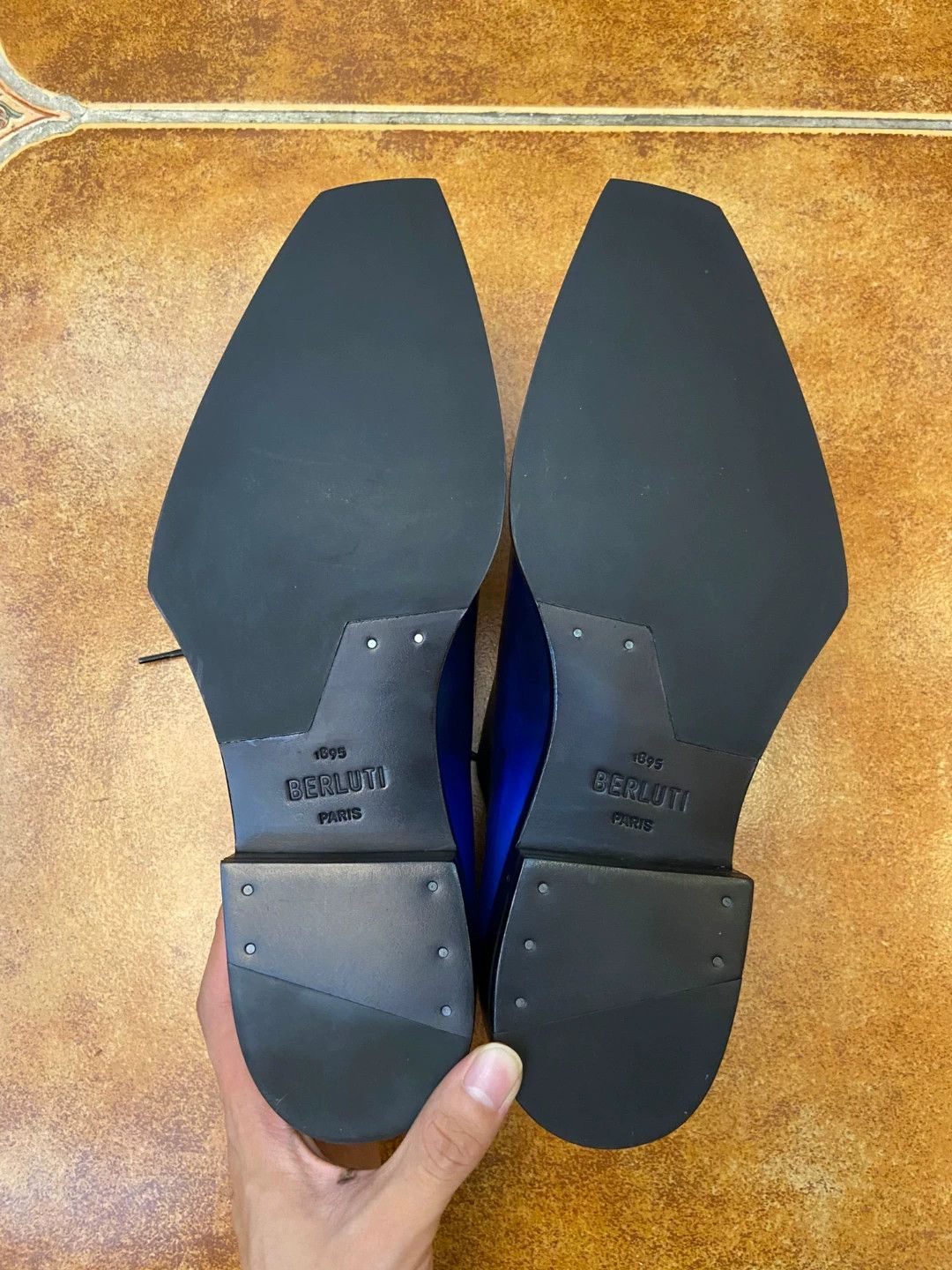 Berluti BERLUTI Blade US7.5 (40.5 EU) Blue Black Venice Calf Size US 7.5 / EU 40-41 - 7 Thumbnail