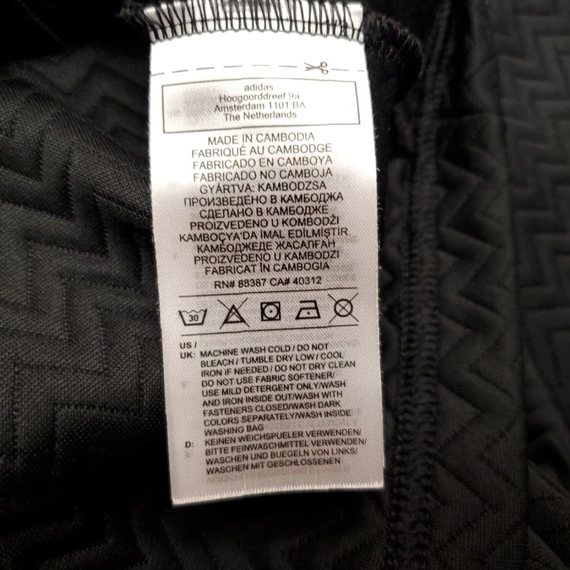 Adidas Adidas Jacket Womens M Black Textured Full Zip Thumbhole Performance Athletic Size M / US 6-8 / IT 42-44 - 6 Thumbnail