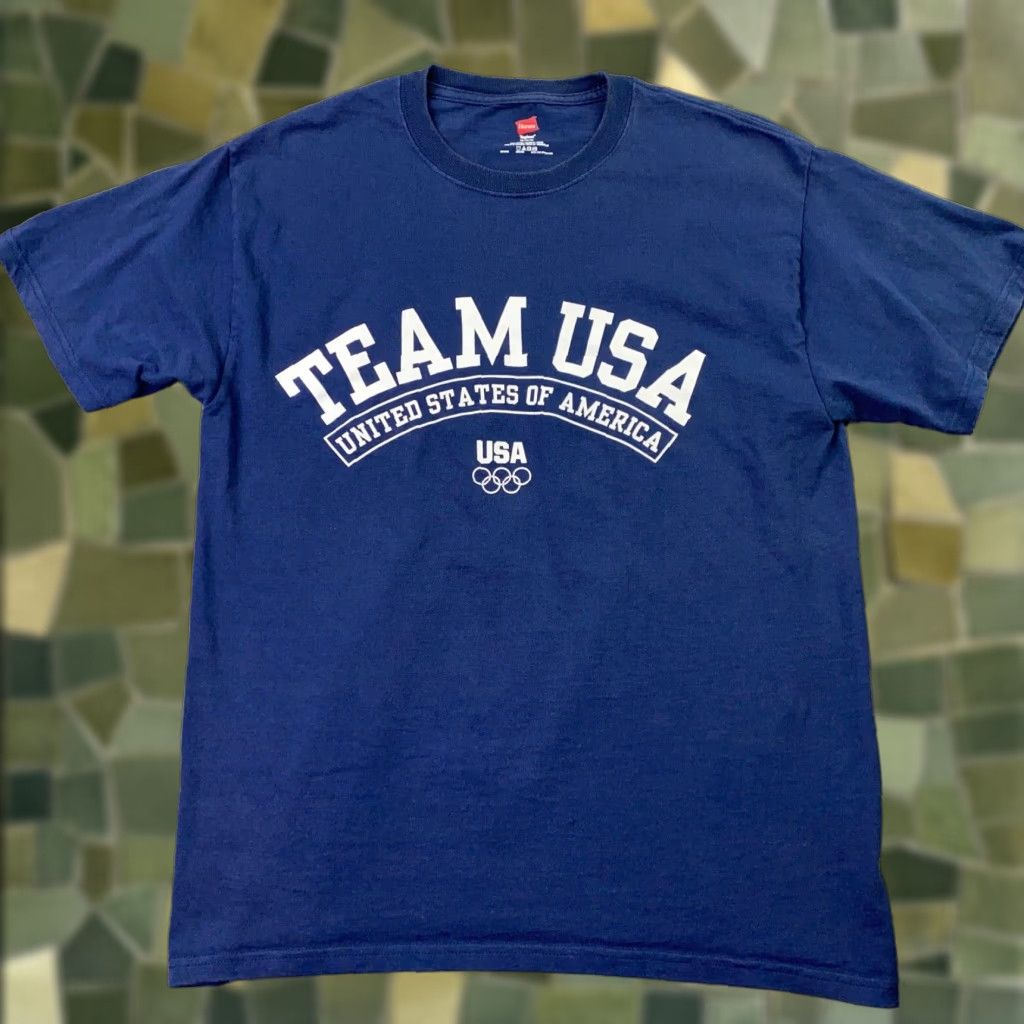 Hanes Team USA Olympics Shirt Mens Large Blue Size US M / EU 48-50 / 2 - 1 Thumbnail