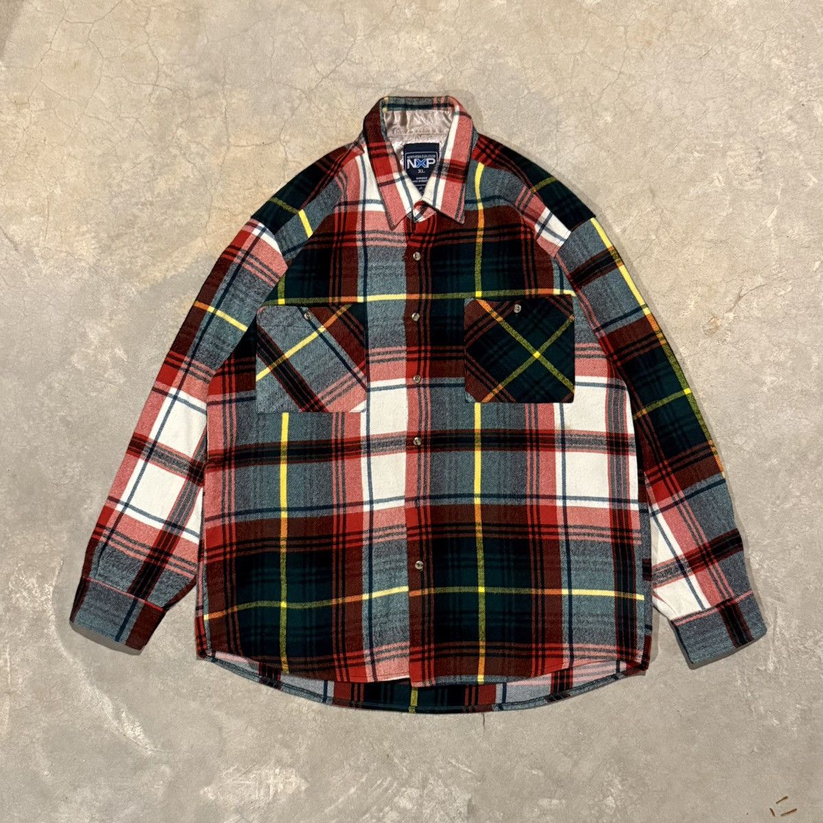 Vintage Vtg 2000s Faded Distressed Flannel Shirt ERD Grunge Skater Size US XL / EU 56 / 4 - 1 Thumbnail