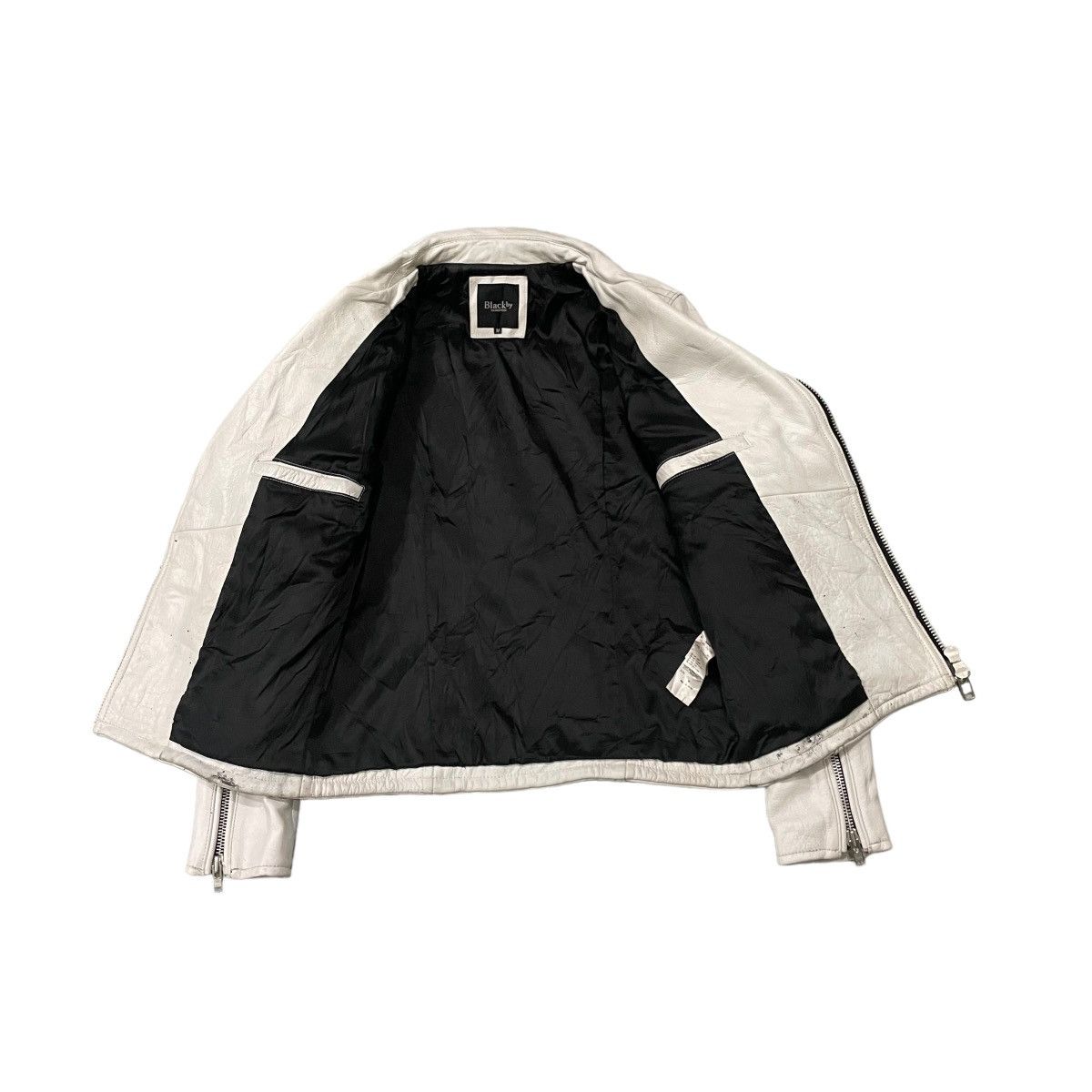 Vanquish Vintage Black By Vanquish Double Collar Leather Moto Jacket Size US M / EU 48-50 / 2 - 17 Thumbnail