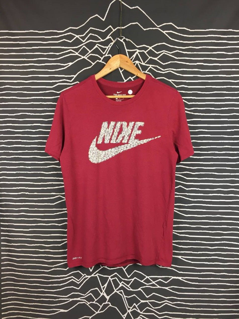 Nike × Vintage The Nike Tee Sunflower Seeds Swoosh Logo Dri-Fit Tee Size US M / EU 48-50 / 2 - 2 Thumbnail