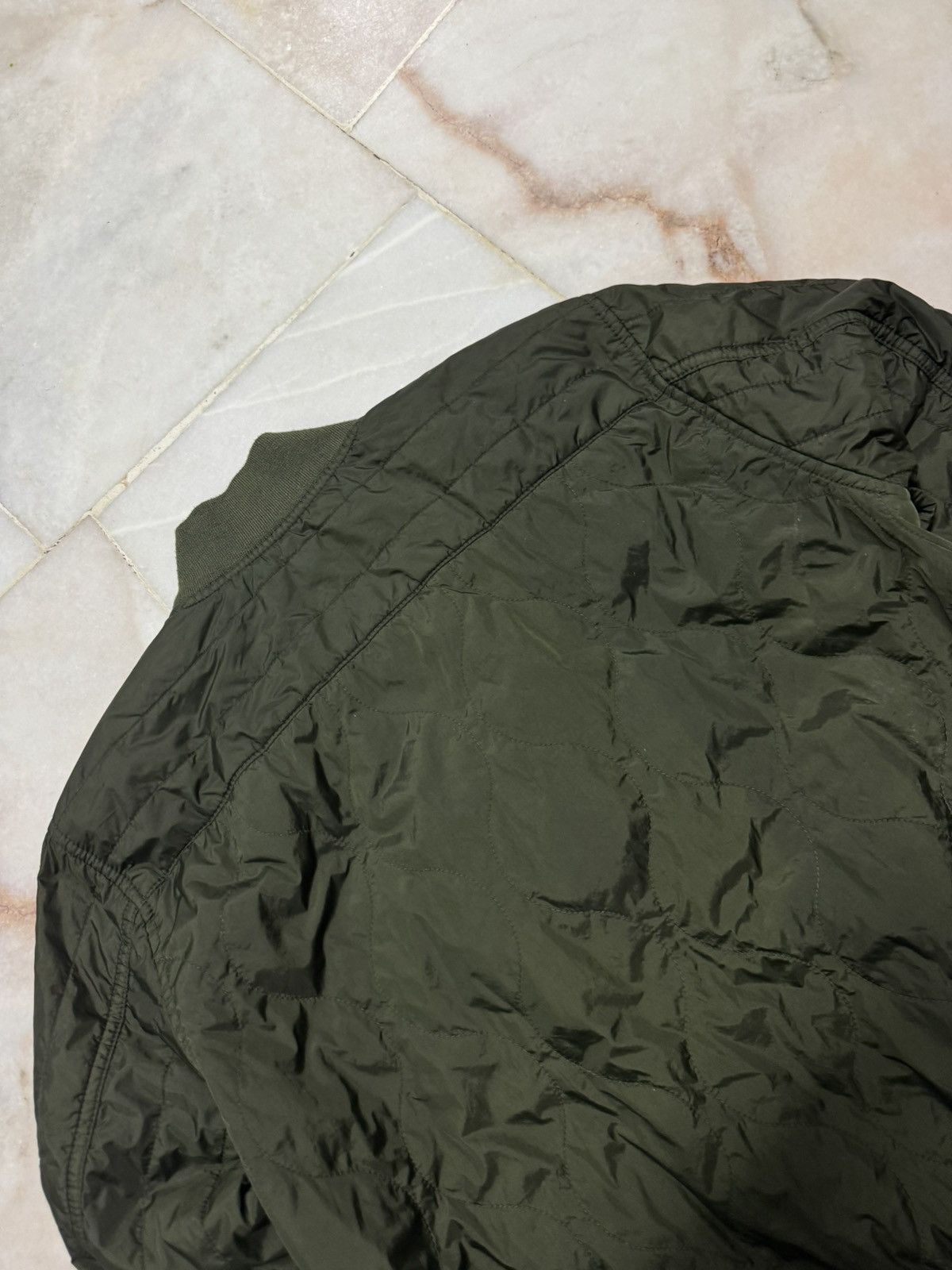 Diesel 💥VINTAGE Y2K DIESEL-CO OLIVE GREEN MILITARY DISTRESS BOMBERS Size US S / EU 44-46 / 1 - 23 Thumbnail