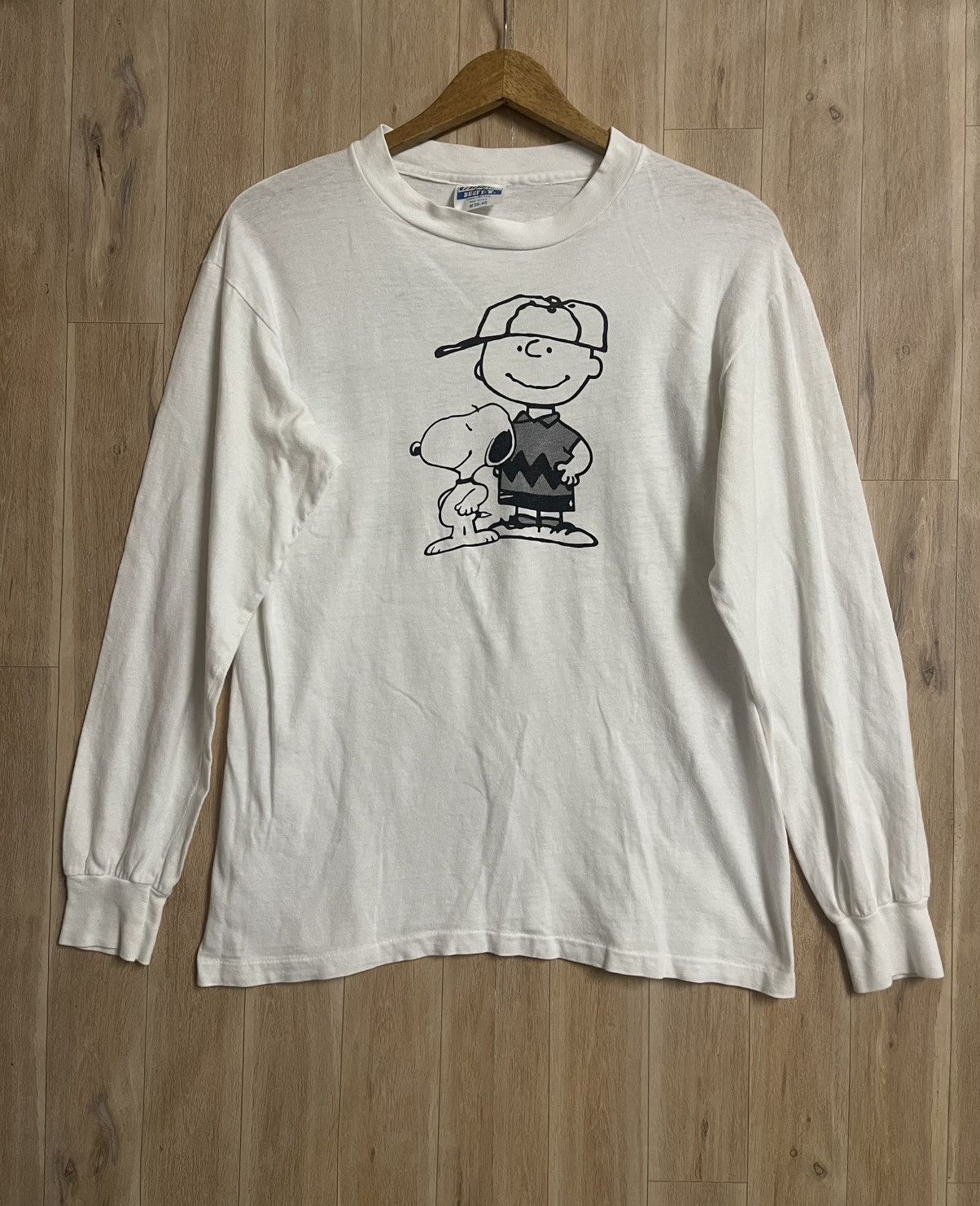 Hanes Vintage 80’s Snoopy T shirt by Hanes made in USA Peanuts Size US M / EU 48-50 / 2 - 1 Thumbnail