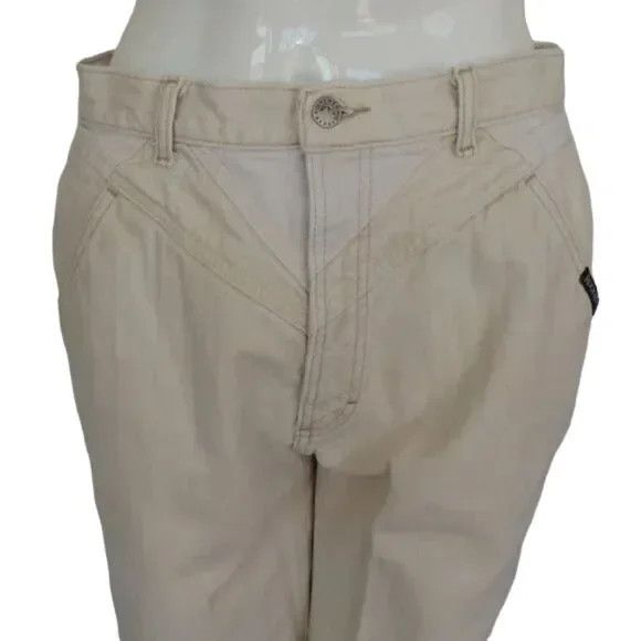 Vintage Rocky Mountain Jeans, Jacquard/Herringbone Cream/White Size 29" - 2 Thumbnail