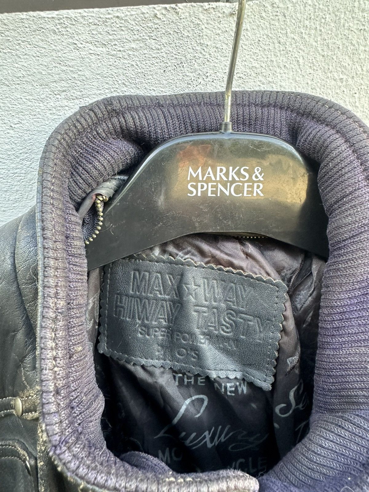 Vintage Max way racing leather jacket Size US L / EU 52-54 / 3 - 3 Thumbnail