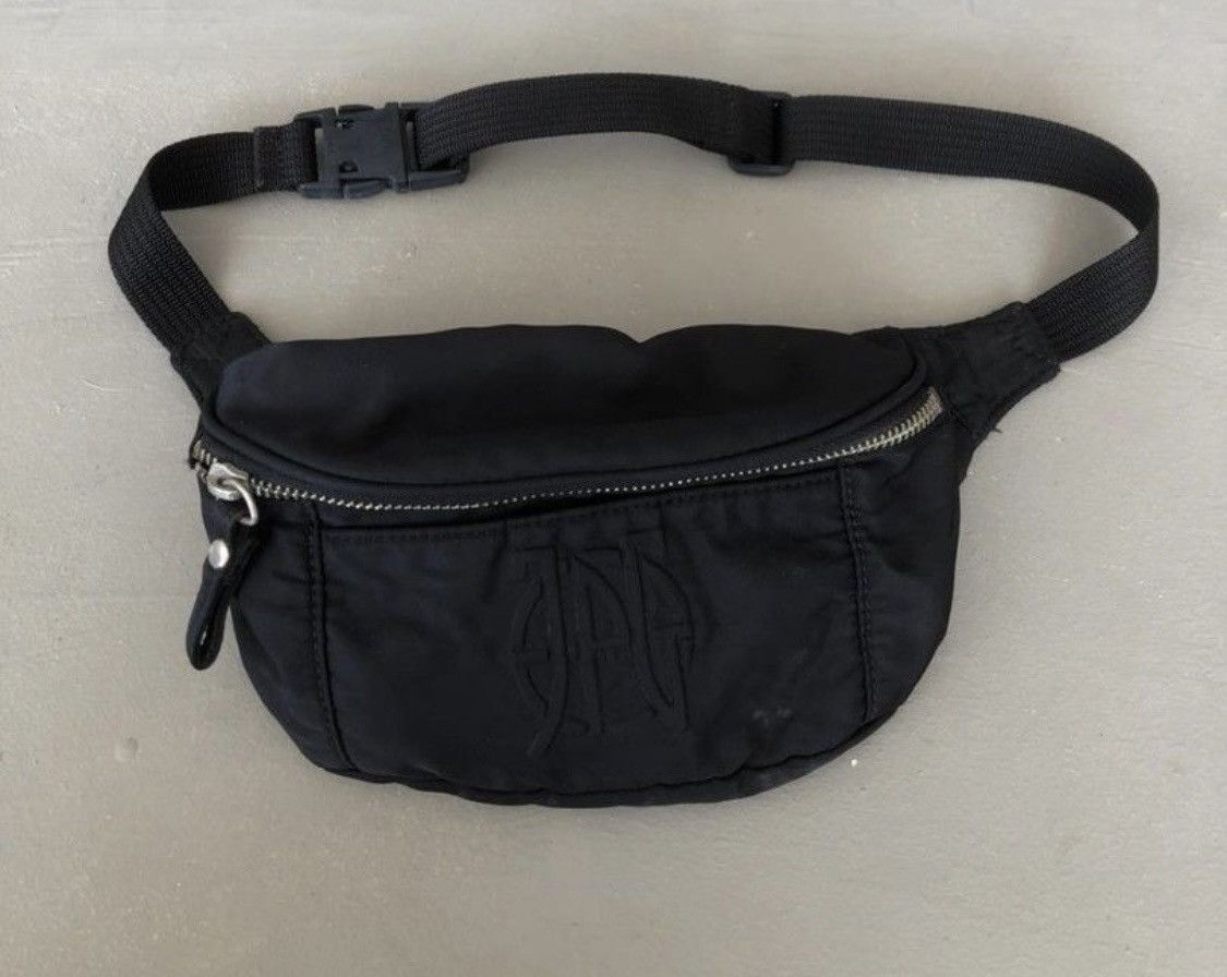 Vtg JPG Debossed Nylon waist bag