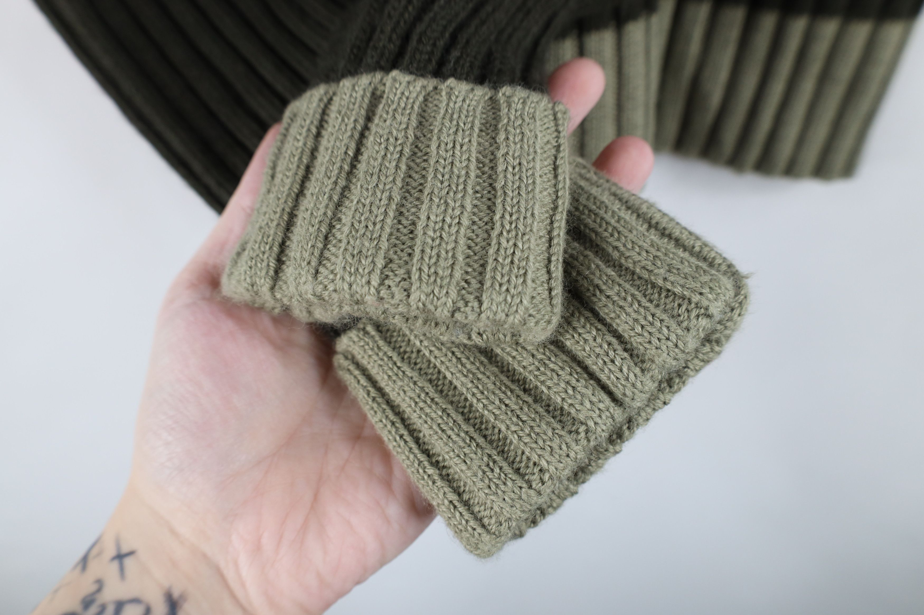 Vintage Vintage 90s Babydoll Wool Blend Chunky Ribbed Knit Sweater Size M / US 6-8 / IT 42-44 - 5 Thumbnail