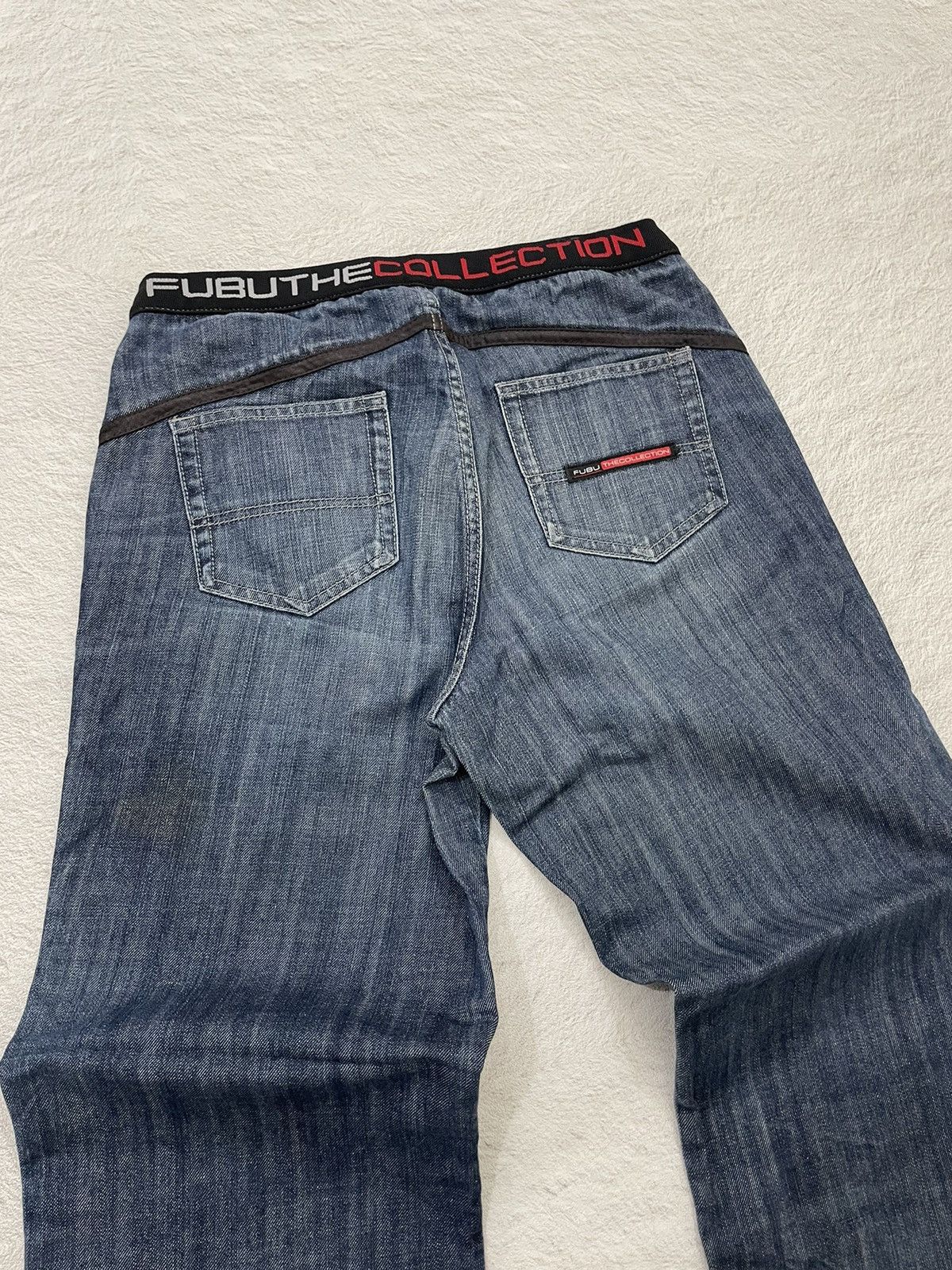 Fubu 2000s Fubu Poem Baggy denim y2k style Size US 30 / EU 46 - 6 Thumbnail