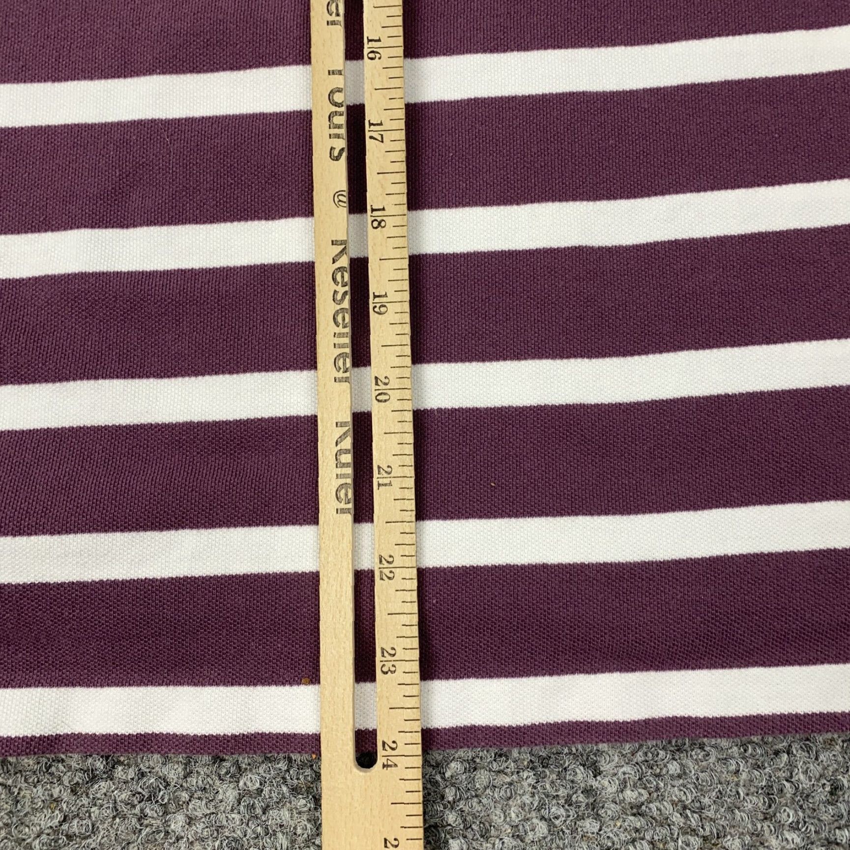 Ralph Lauren VINTAGE Ralph Lauren Polo Shirt Womens XL Striped Big Pony Casual Golf Preppy Cotton Purple Size XL / US 12-14 / IT 48-50 - 7 Thumbnail
