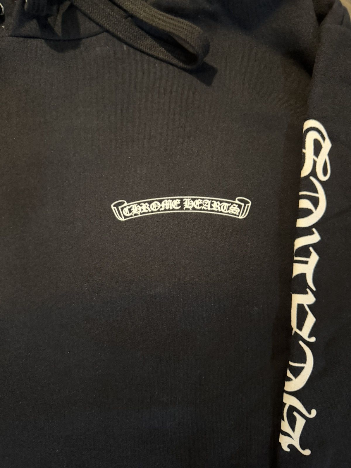 Chrome Hearts Chrome Hearts Scroll Logo Hoodie Black / White Size US M / EU 48-50 / 2 - 6 Thumbnail