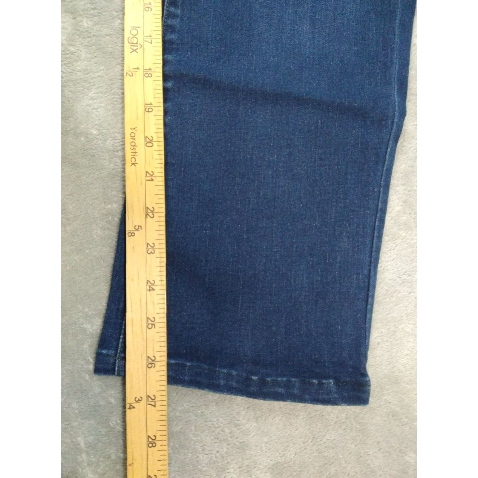 Levi's VINTAGE Levis 529 Jeans Womens 32 Blue Denim Curvy Bootcut Stretch Dark Wash 5-Pocket Design Cowboys Womens Size 32" / US 10 / IT 46 - 5 Thumbnail