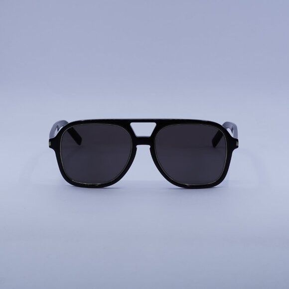 Saint Laurent Paris 🕶️ New Saint Laurent SL602 RIM 001 Sunglasses - Black Frame Size ONE SIZE - 2 Thumbnail