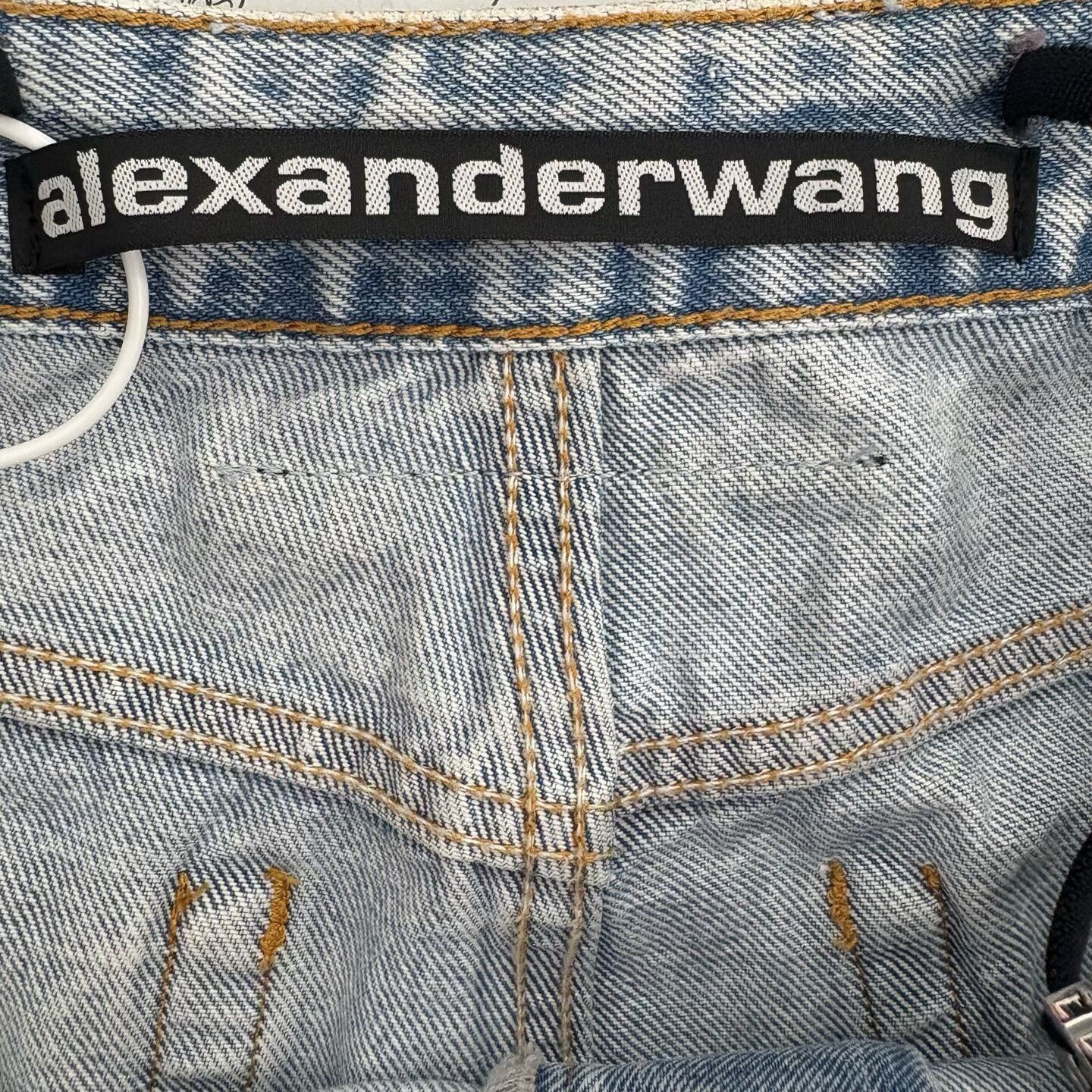 Alexander Wang Alexander Wang Water-drop letter logo decorated low-waist Size 27" / US 4 / IT 40 - 3 Thumbnail