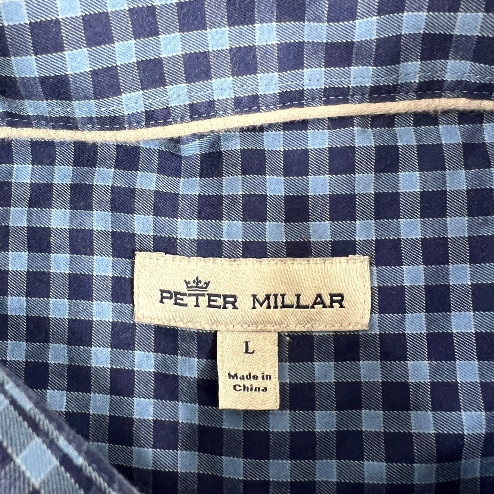 Peter Millar Vintage Peter Millar Men’s XL Button-Down Shirt Long Sleeve Check Plaid Casual Gaming Size US XL / EU 56 / 4 - 3 Thumbnail