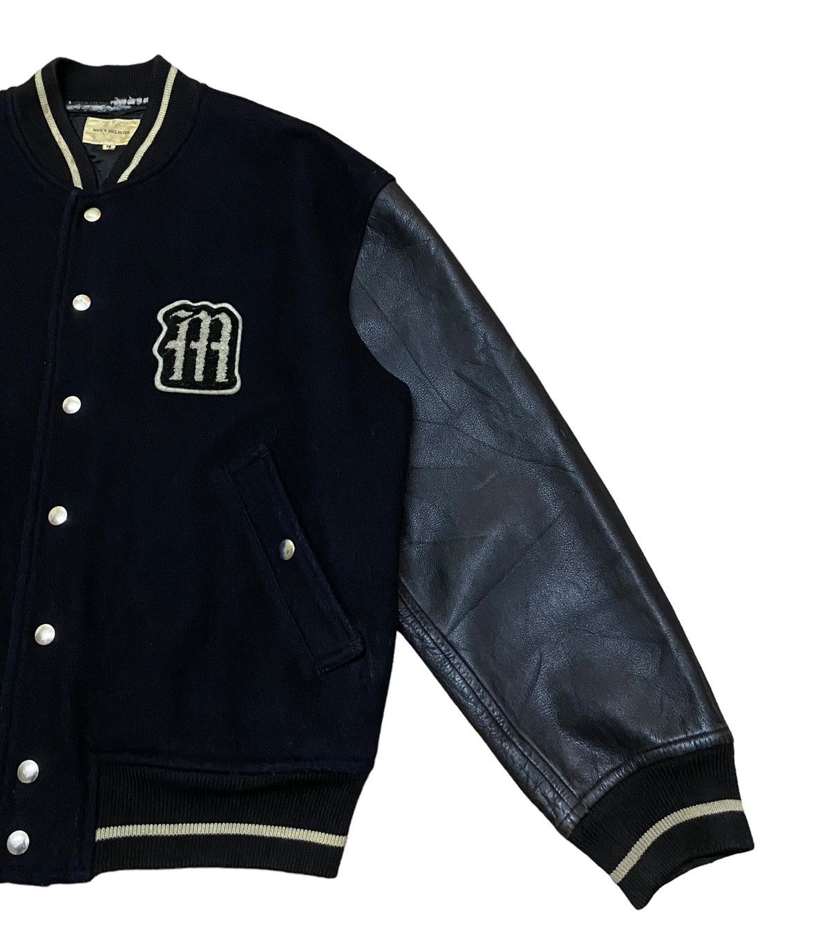 Vintage Rare Design Vintage Brand Men Melrose Leather Varsity 1990s Size US M / EU 48-50 / 2 - 6 Thumbnail