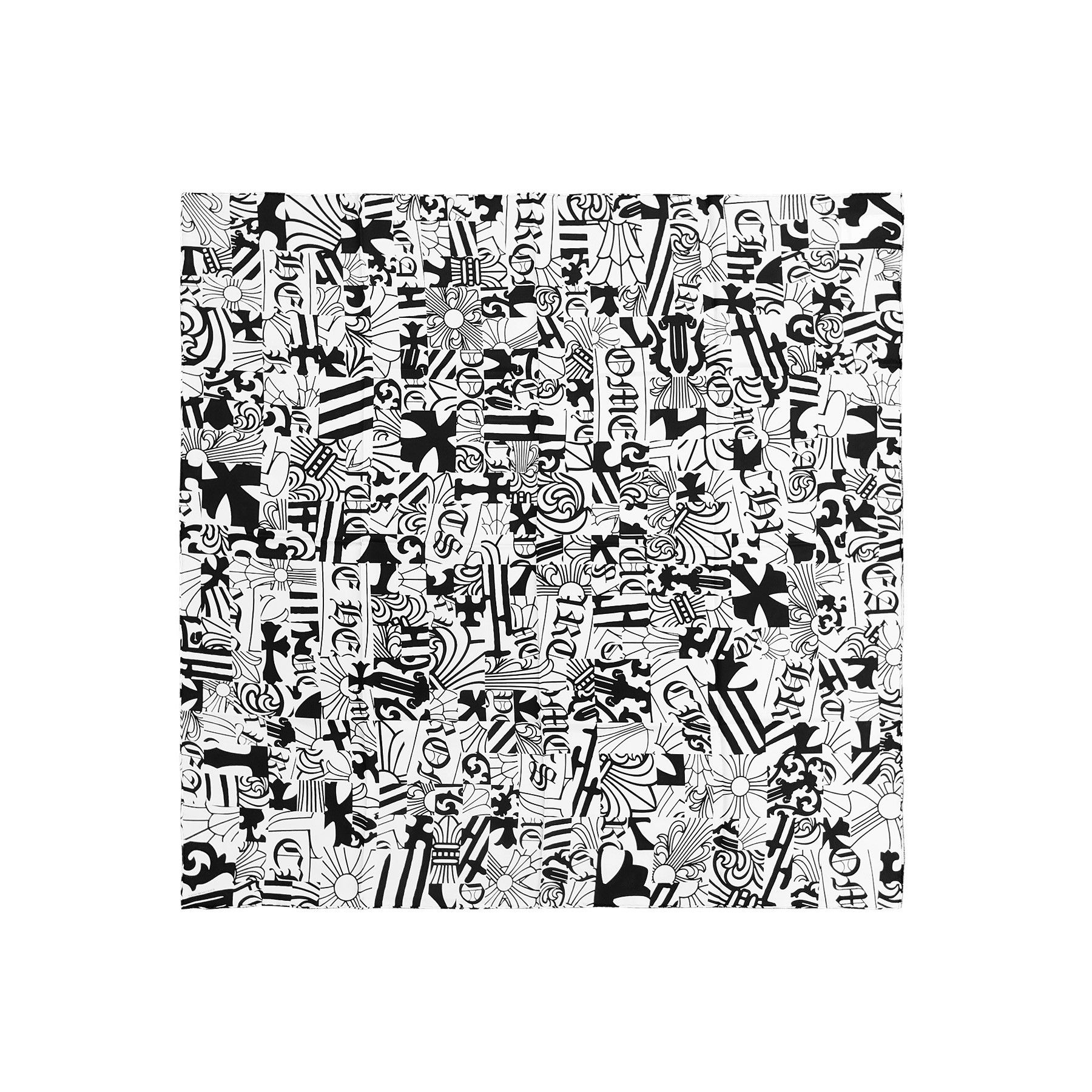 Chrome Hearts Chrome Hearts Multi Element Silk Scarf Size ONE SIZE - 4 Thumbnail