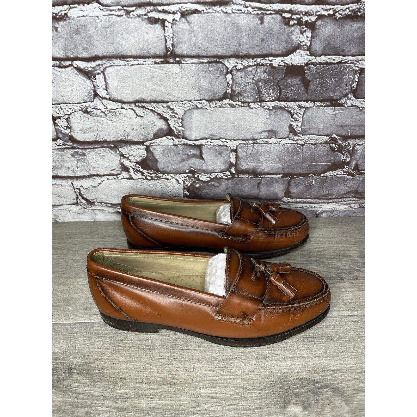 G.H. Bass & Co. G.H. Bass & Co. Brown Leather Slip On Penny Loafers Dress Sh Size US 7.5 / EU 40-41 - 14 Thumbnail