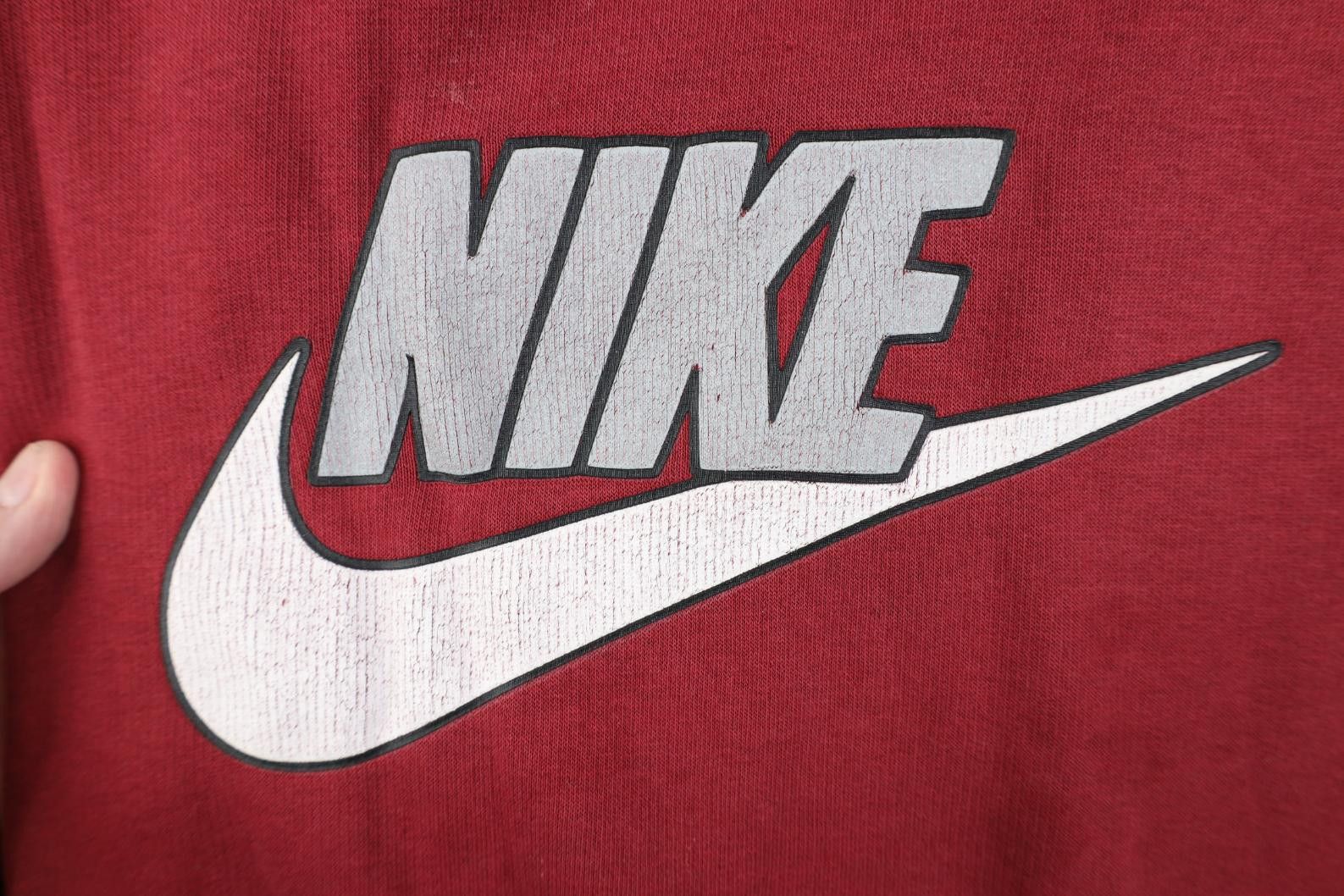 Nike Vintage Y2K Nike Travis Scott Center Big Swoosh Hoodie Red Size US XL / EU 56 / 4 - 4 Thumbnail