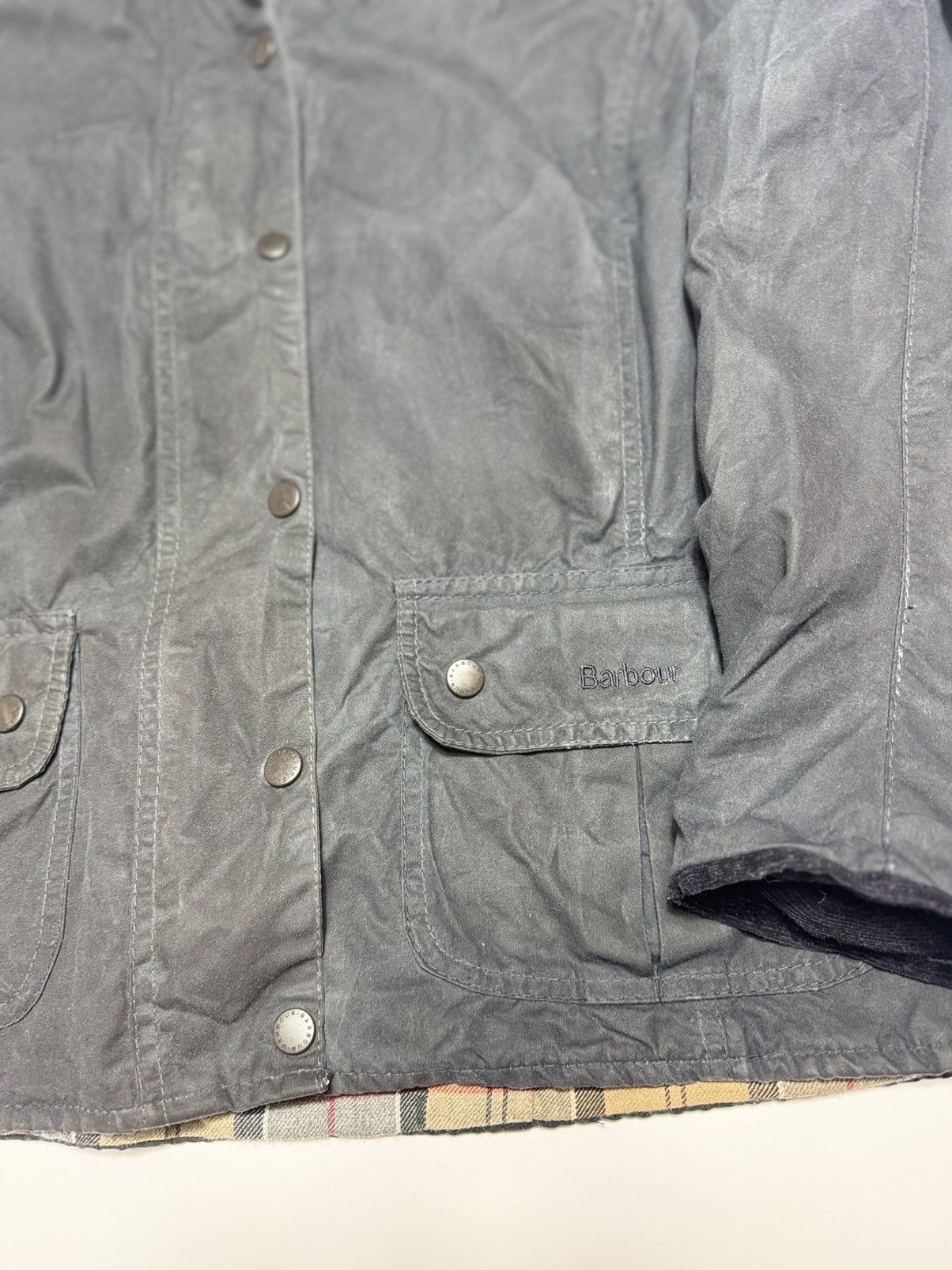 Barbour Barbour Border Waxed Jacket L1654 Utility 2 Pocket UK Size20 Size M / US 6-8 / IT 42-44 - 2 Thumbnail